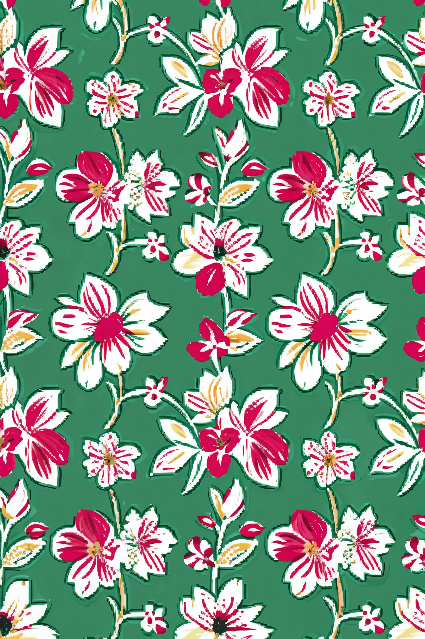 floral pattern only