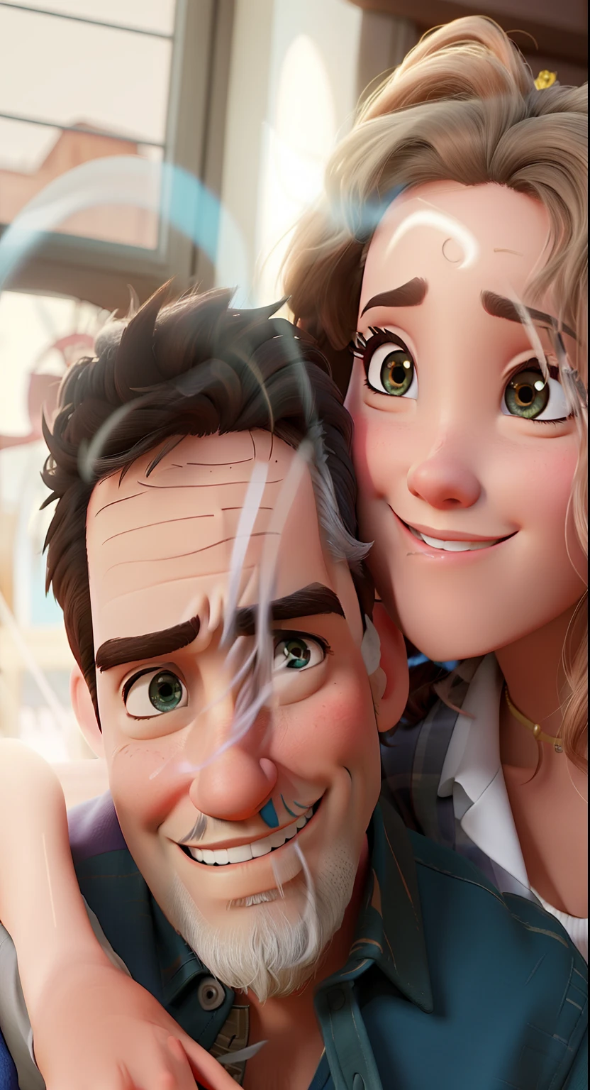casal no estilo disney pixar, alta calidad, mejor calidad