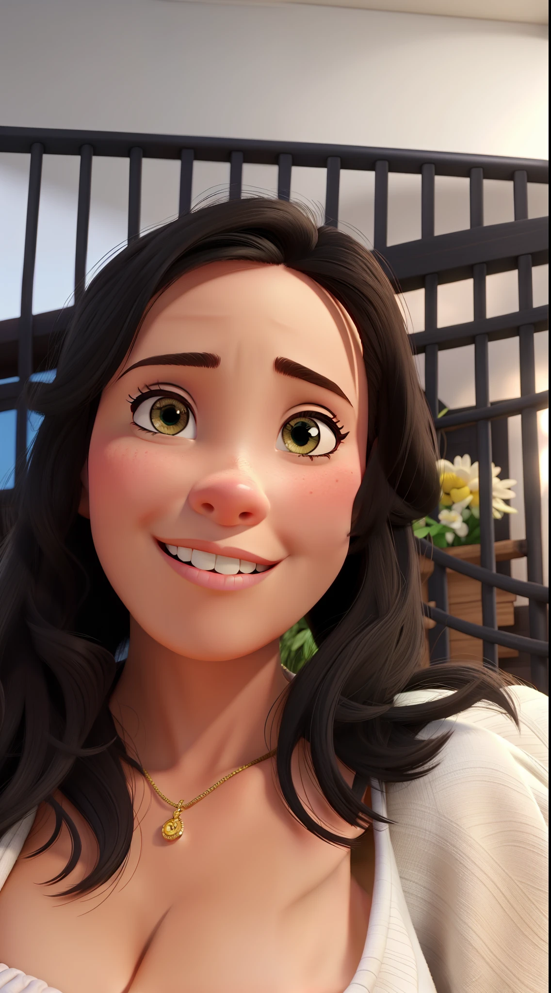 Uma mulher estilo disney pixar, alta qualidade, melhor qualidade