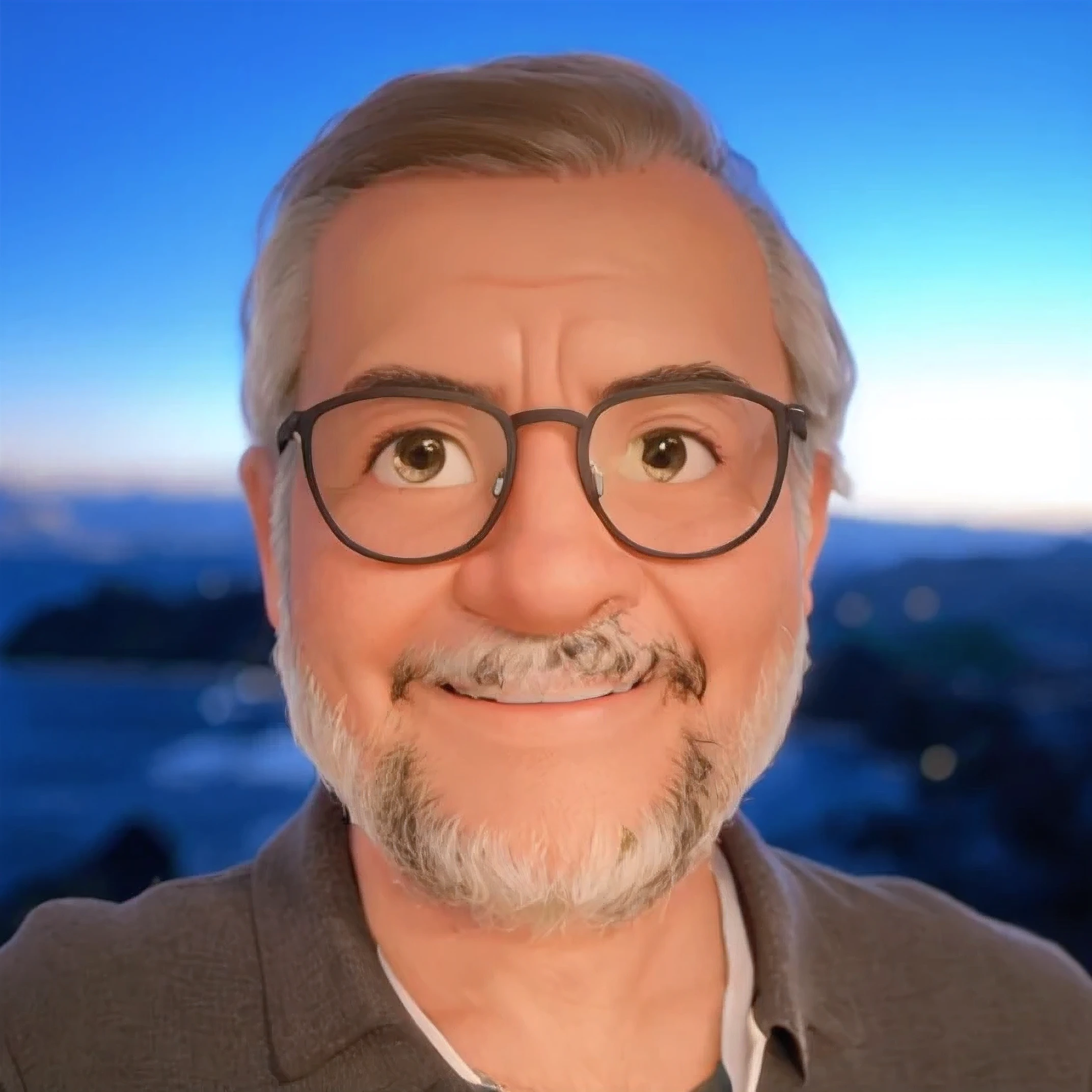 um velho sorridente, estilo pixa, alta qualidade, melhor qualidade