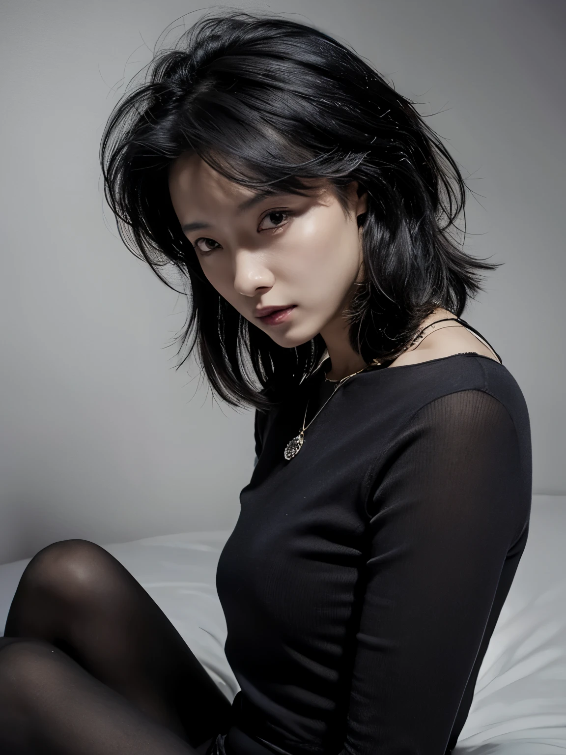 black hair