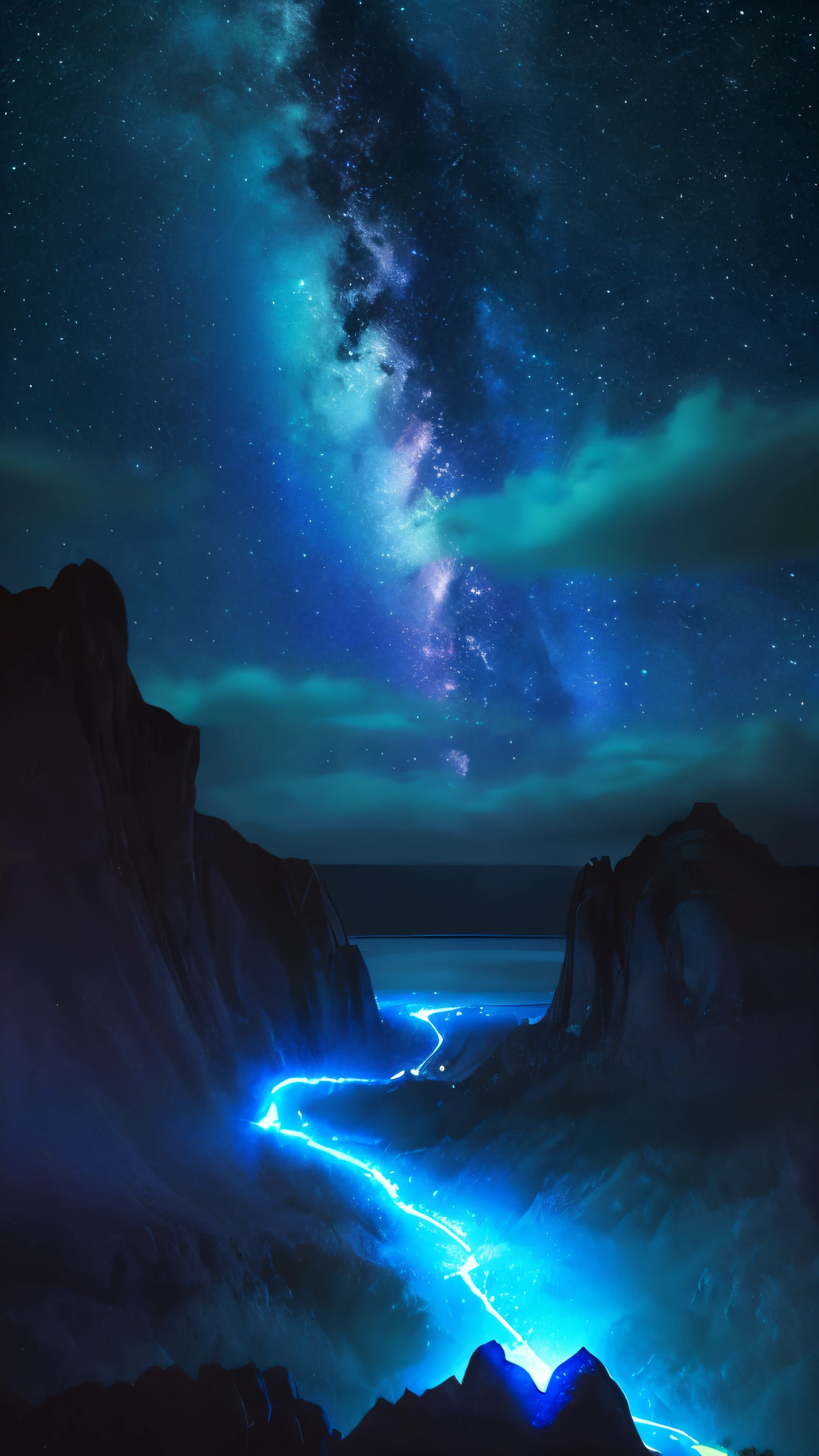 universe night sky light fantasy