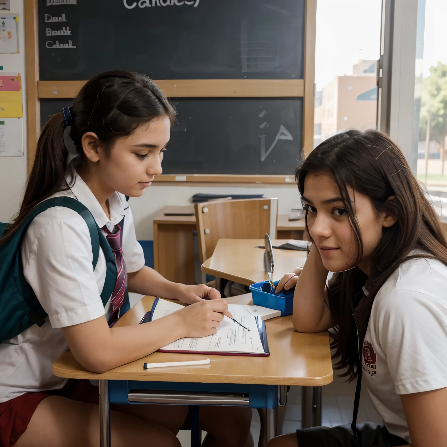 Image of children learning, usar en la imagen la frese : instituto de ingles avanzado