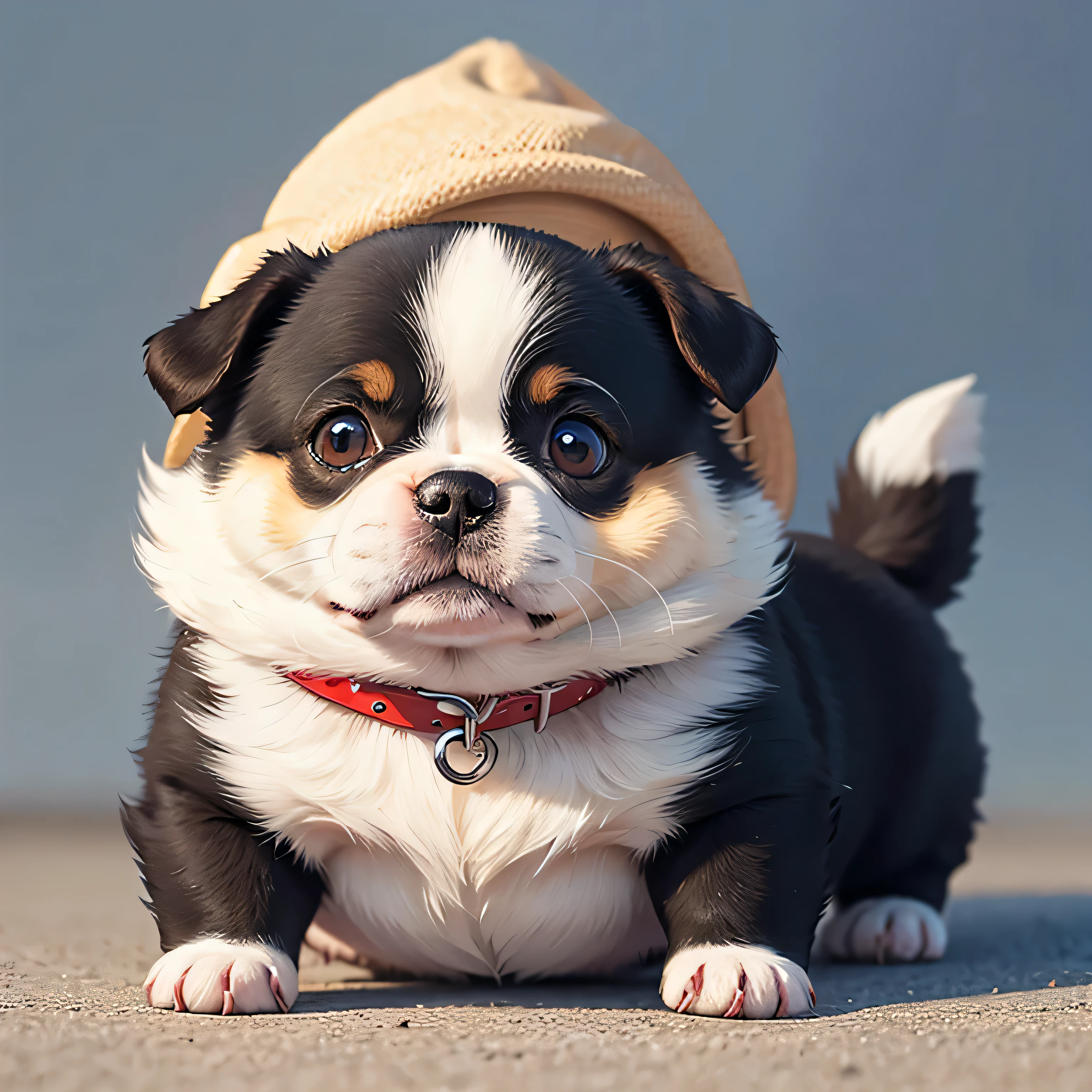 chubby cute little dog