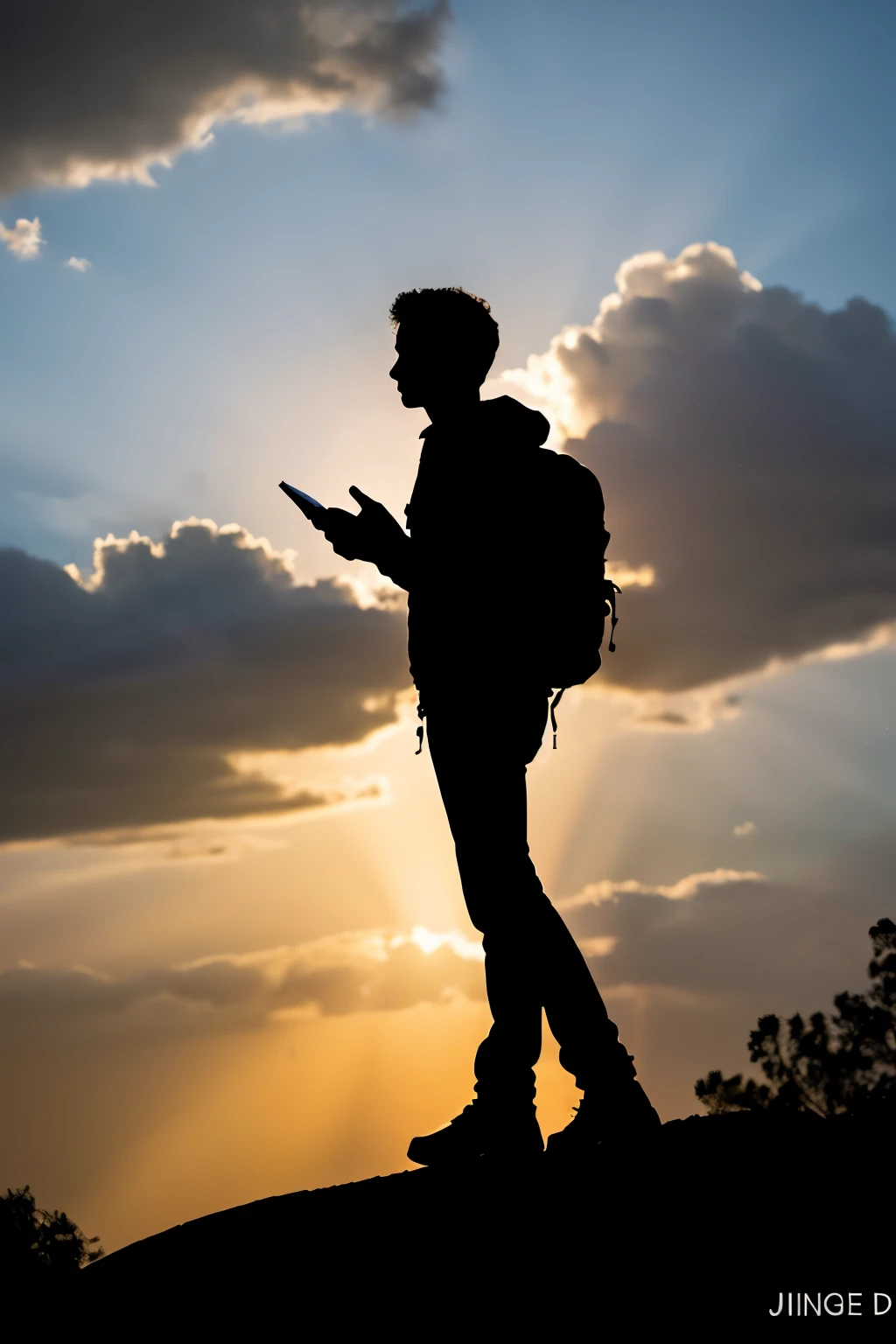 boulder　male silhouette