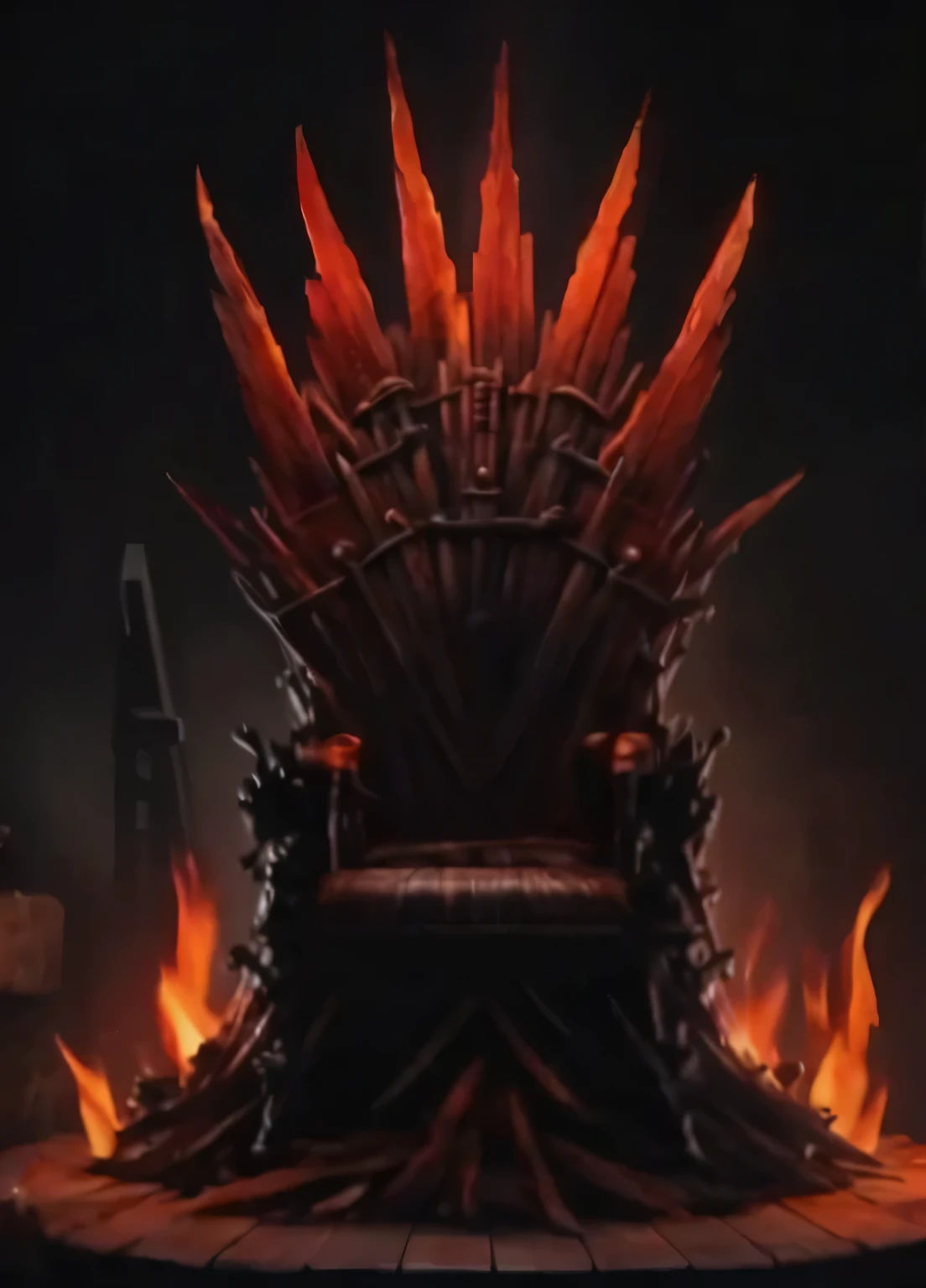 there is a chair with a fire on it in the dark, the iron throne, iron throne, lord from hell on the throne, iron throne from game of thrones, the glowing throne, throne, game of throne art, sitting on the iron throne, from of thrones, broken throne, sit on throne, on her throne, sitting on the throne