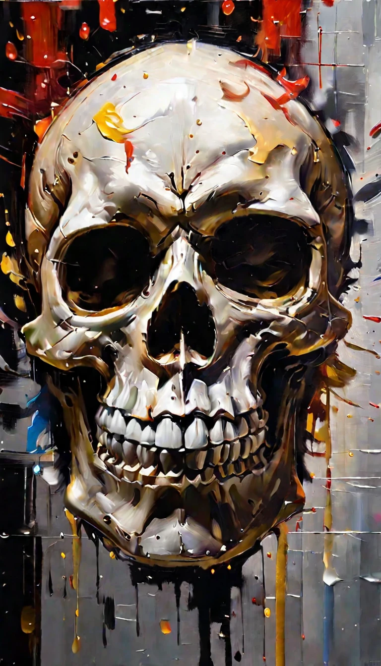 tb, [skull:spartan helmet:20], thick oil paints, 10k high resolution, highly detailed, 