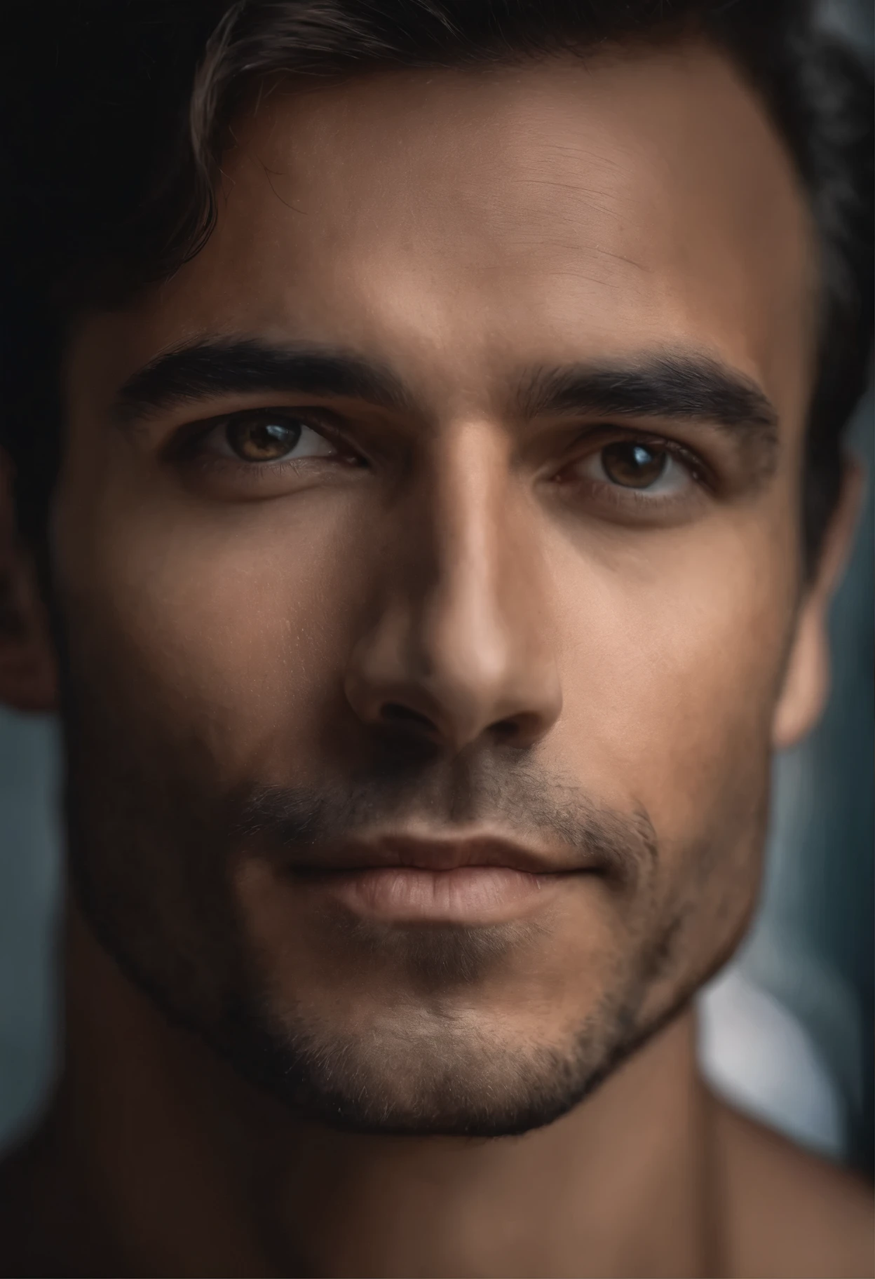 RAW photo, a (potrait:1.2) of a very handsome man, (high detailed skin:1.2), 8k uhd, dslr, soft lighting, high quality, film grain, Fujifilm XT3