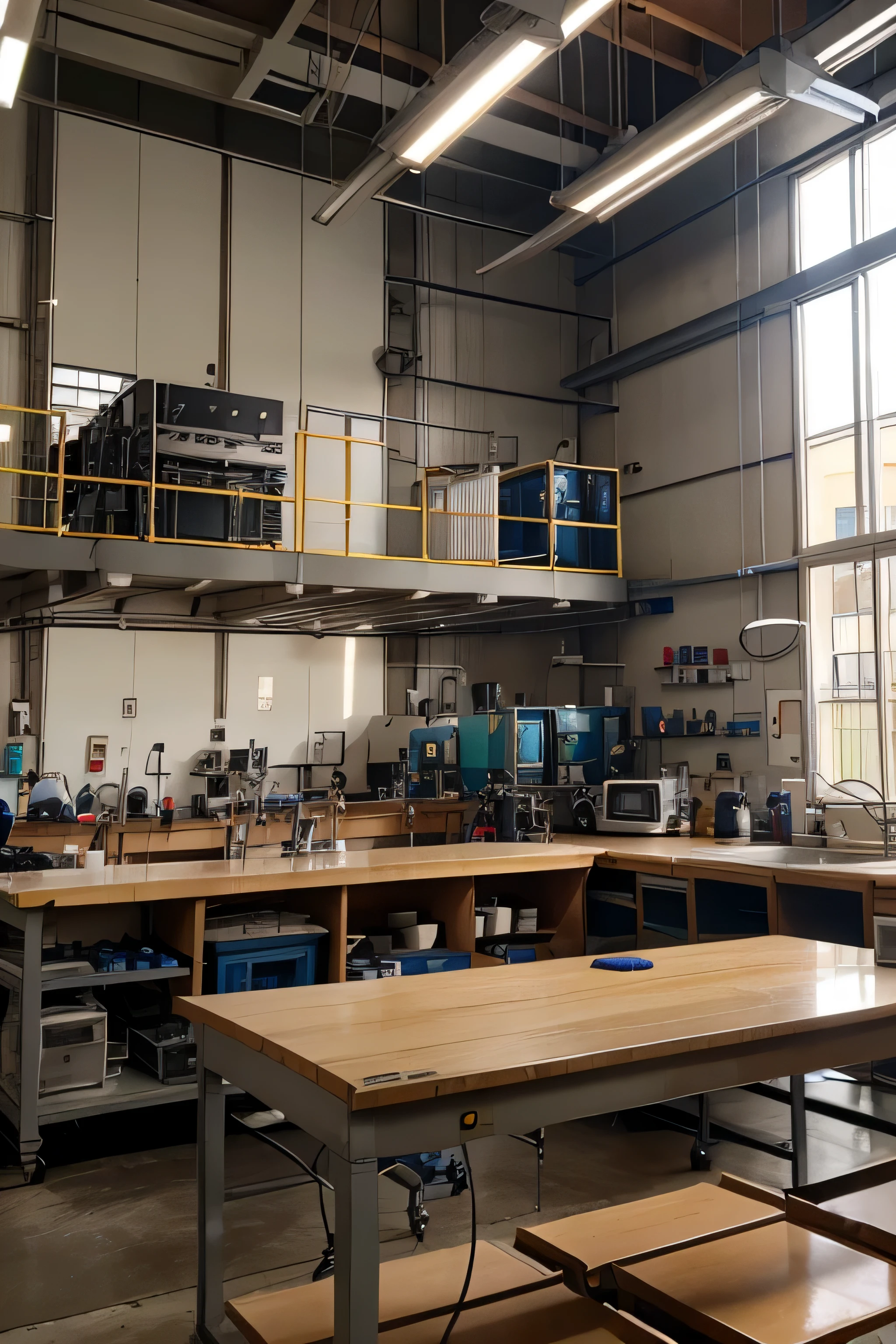 Crear una imagen, of an engineering laboratory in the area of heat transfer