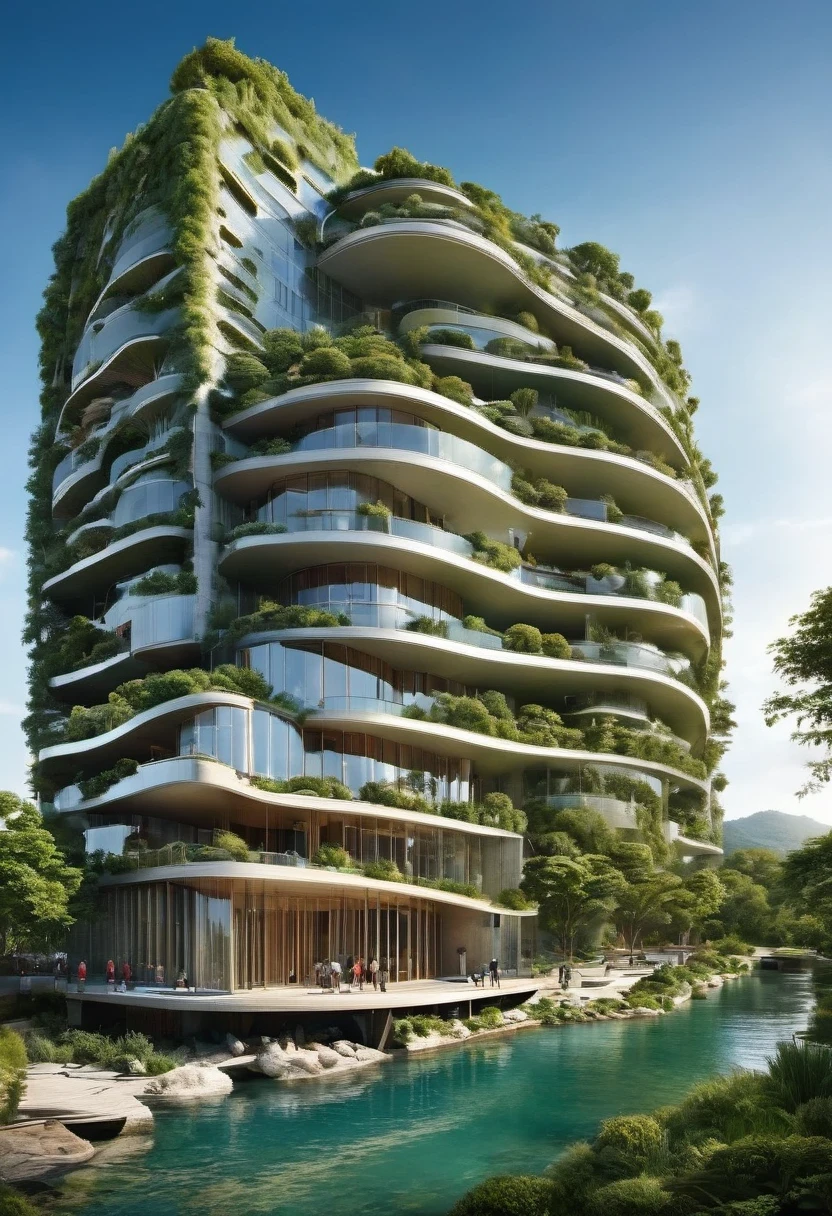Yann Arthus-Bertrand Inspired by Nature、community-oriented urban planning，Achieving a sustainable future, Environmentally friendly design of biomorphic buildings, Quality life with zero carbon footprint