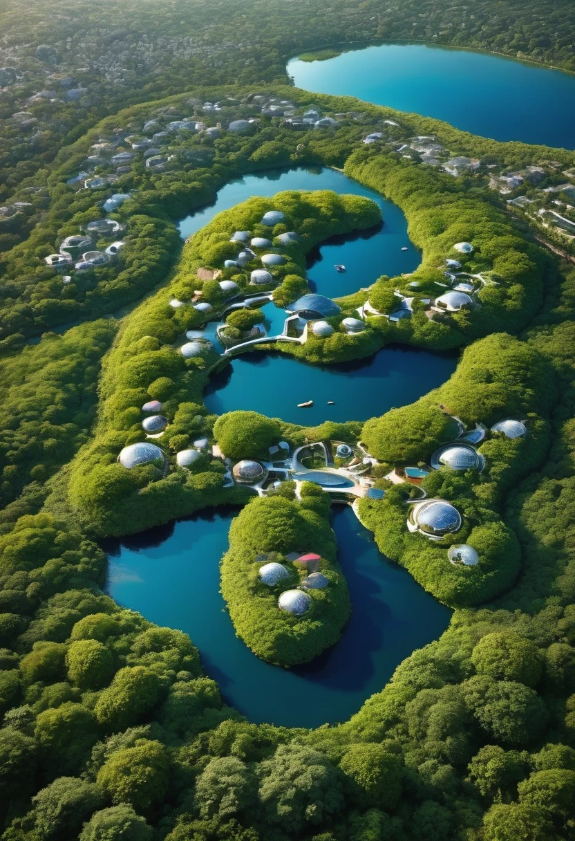 Yann Arthus-Bertrand Inspired by Nature、community-oriented urban planning，Achieving a sustainable future, Environmentally friendly design of biomorphic buildings, Quality life with zero carbon footprint