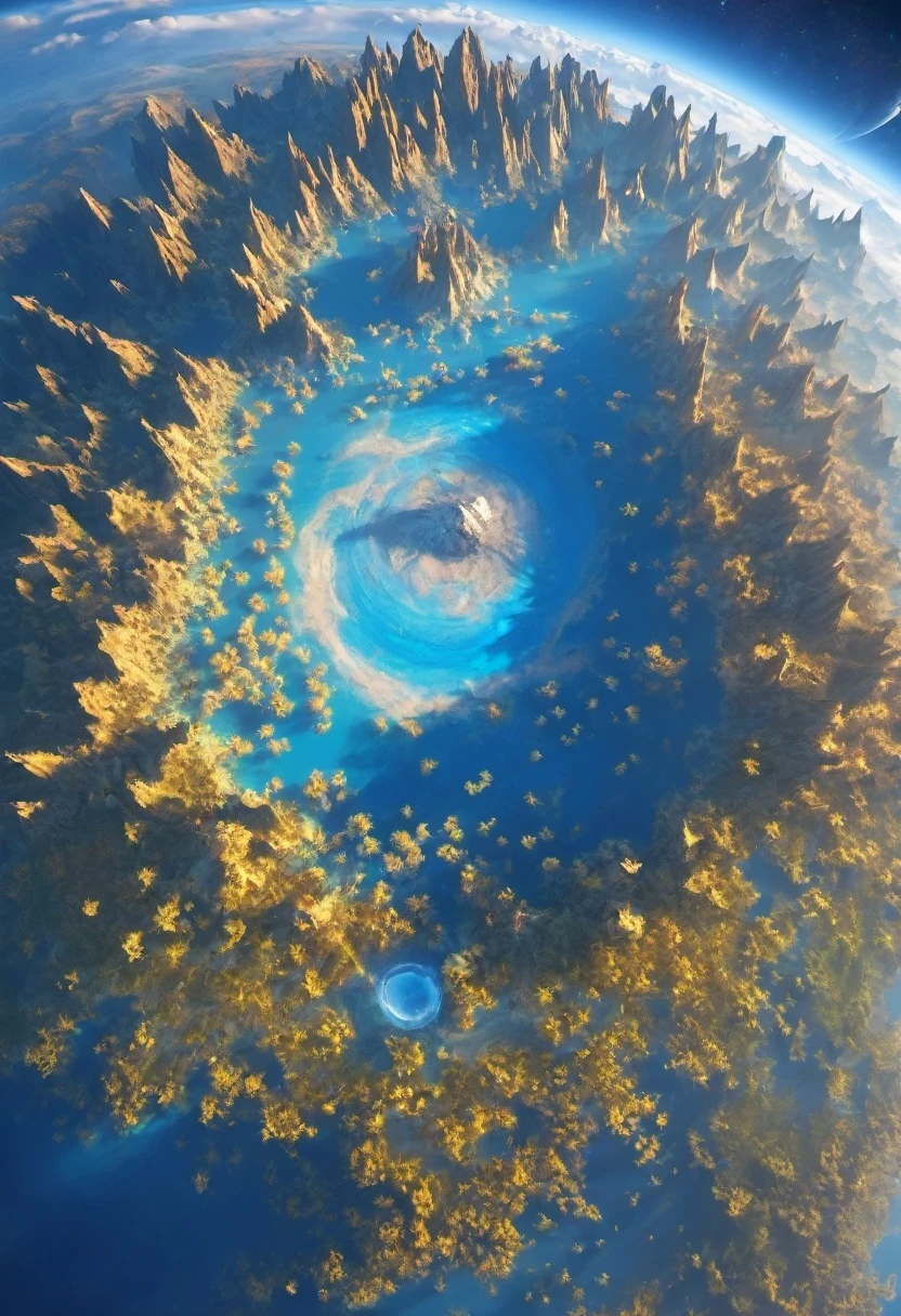 aerial photography，Earth,planet，Blue Planet