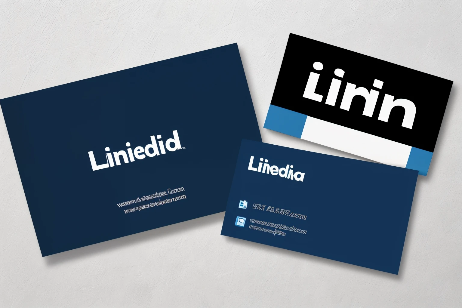 A professional business card with sleek design,
((minimalista calida)), ((de alta calidad)), ((perfecta para empresas creativas)),
featuring elegant fonts and subtle colors,
((azul oscuro, blanco)).

((Front side:))
[(Nombre completo)]
[(Title or company)]
[(telephone)]
[(Email)]
[(Website)]

((Reverso side:))
[(Logotipo de la empresa, si aplicable)]
[(Redes sociales: LinkedIn, Instagram, Facebook]
[(Slogan o frase informativa)]

(((