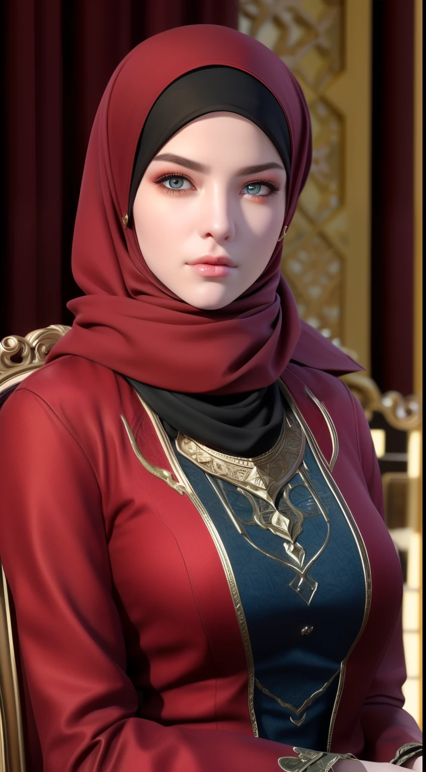 1girl, solo, beautiful face, high detailed realistic eyes, double eyelids, high detailed realistic pupils, (upon body from head to waist:1.36), (wearing hijab:1.37), (moslem headscarf:1.37), reading glasses, sitting alone on a long chair, amazing mosque park background, taj mahal, best quality, masterpiece, highres, black and white moslem female dress, Beautiful face, (upon body from head to waist:1.35), tyndall effect, photorealistic, dark studio, two tone lighting, 8k uhd, dslr, soft lighting, high quality, volumetric lighting, candid, Photograph, high resolution, 4k, 8k, Bokeh, (hyperrealistic girl), (illustration), (high resolution), (extremely detailed), (best illustration), (beautiful detailed eyes), (best quality), (ultra-detailed), (masterpiece), (wallpaper), (photorealistic), (natural light), (rim lighting), (detailed face), (high detailed realistic skin face texture), (anatomically correct), (heterochromic eyes), (detailed eyes), (sparkling eyes), (dynamic pose), (hair completely covered by the hijab:1.35), looking to viewer