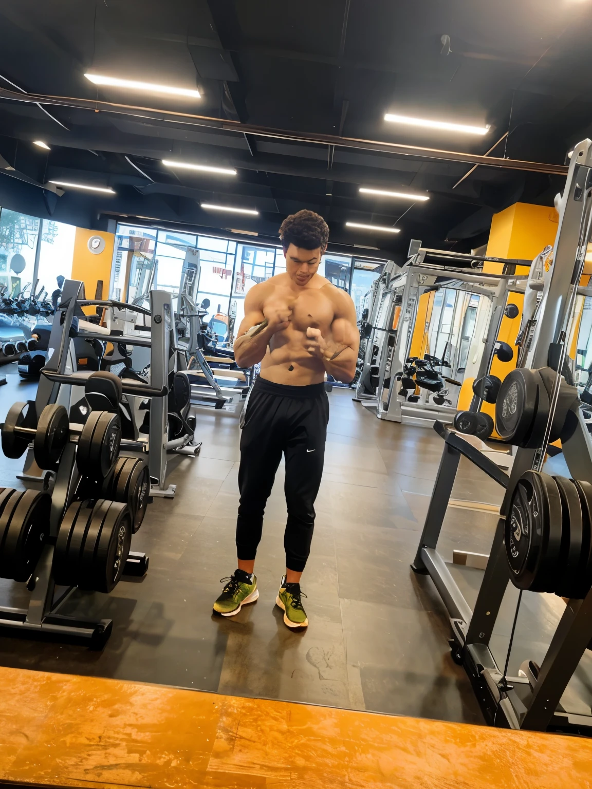 In the gym breaking challenges