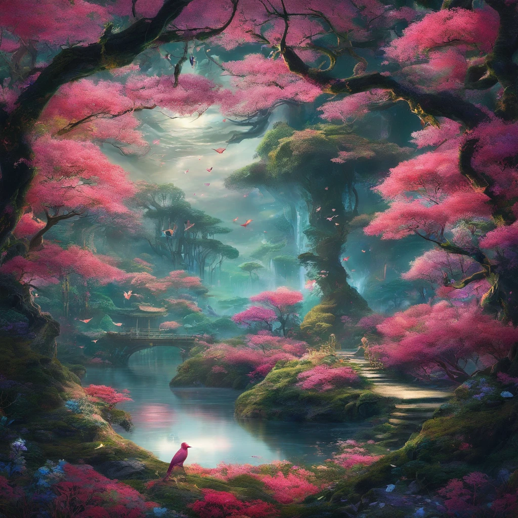 best quality,4k,ultra-detailed,HDR,UHD,professional,stunning,dark lighting,mythical creatures,ethereal atmosphere,magical forest,beautiful detailed eyes,sharp focus,masterpiece,realistic, dreamy colors,majestic,mysterious,mystical animals,fantasy world,vibrant,surreal,dramatic lighting,enchanted landscape,mythical beasts,extraordinary details,immersive,legendary creatures,magical realism,whimsical,unseen wonders,otherworldly,enchanted atmosphere,hidden beauty,untamed wilderness,ethereal beings,mesmerizing,mythical realm,imagination unleashed,lush greenery,fantastical,legendary realms Cherry flower