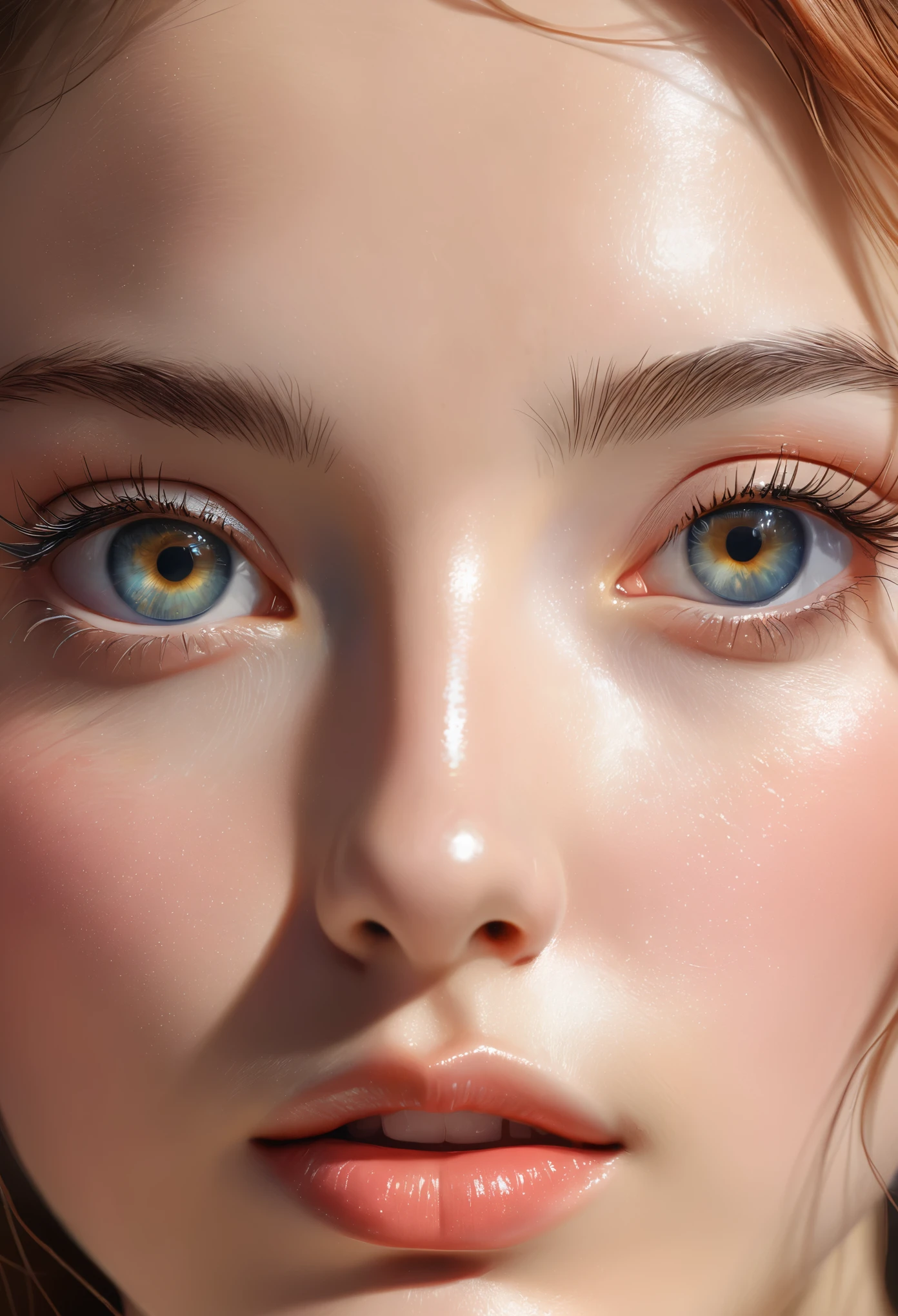 (best illustration, Masterpiece) A high resolution, close-up, Soft skin,, [(cat&#39;s ears, black fur, Pink inside:1.2), (kiss, Romantic, Intimate):1.3]