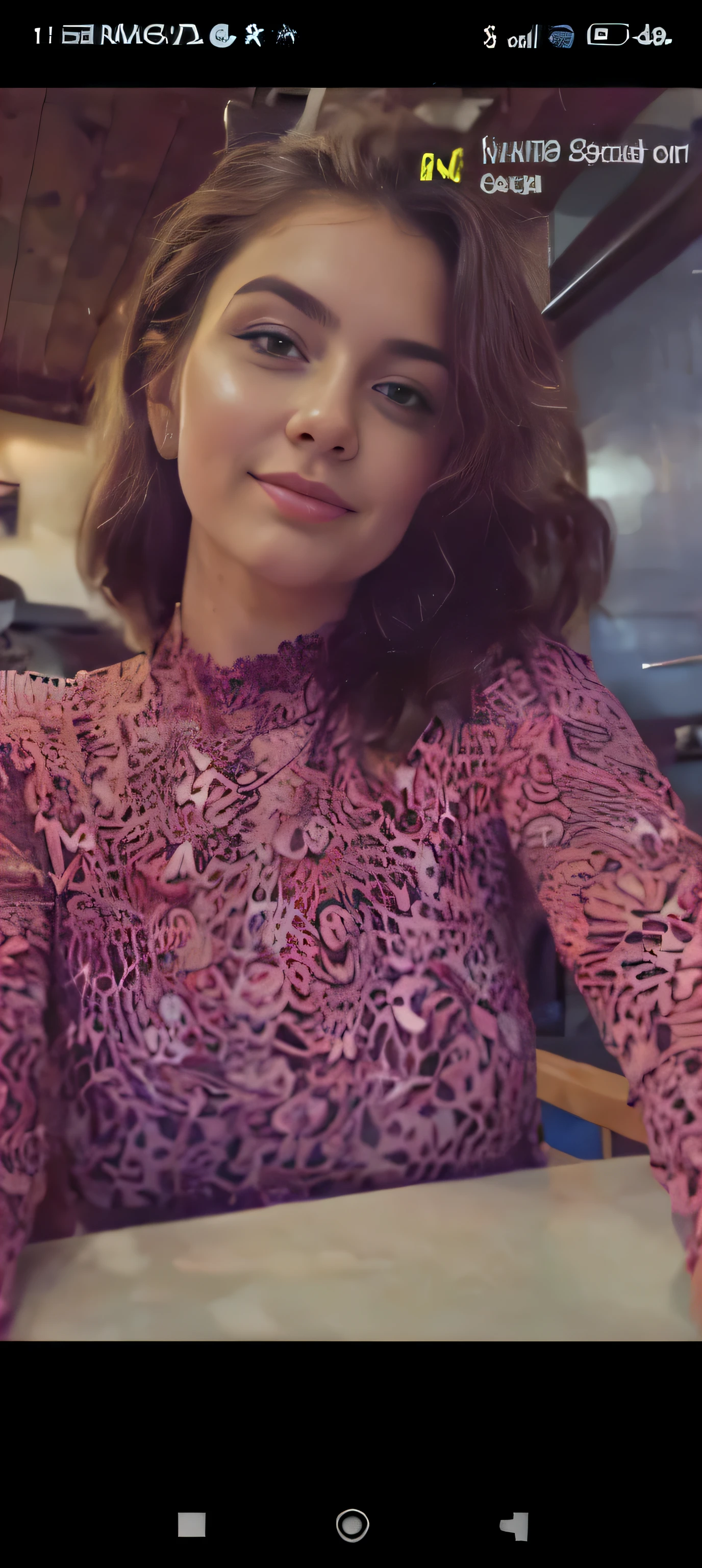 naked girl taking selfe for her