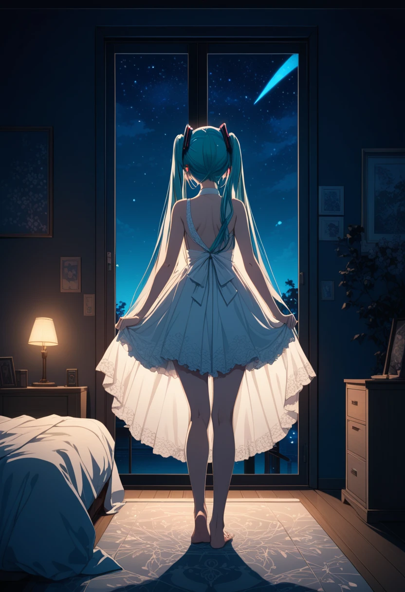 bedroom, cinematic lighting, field of depth