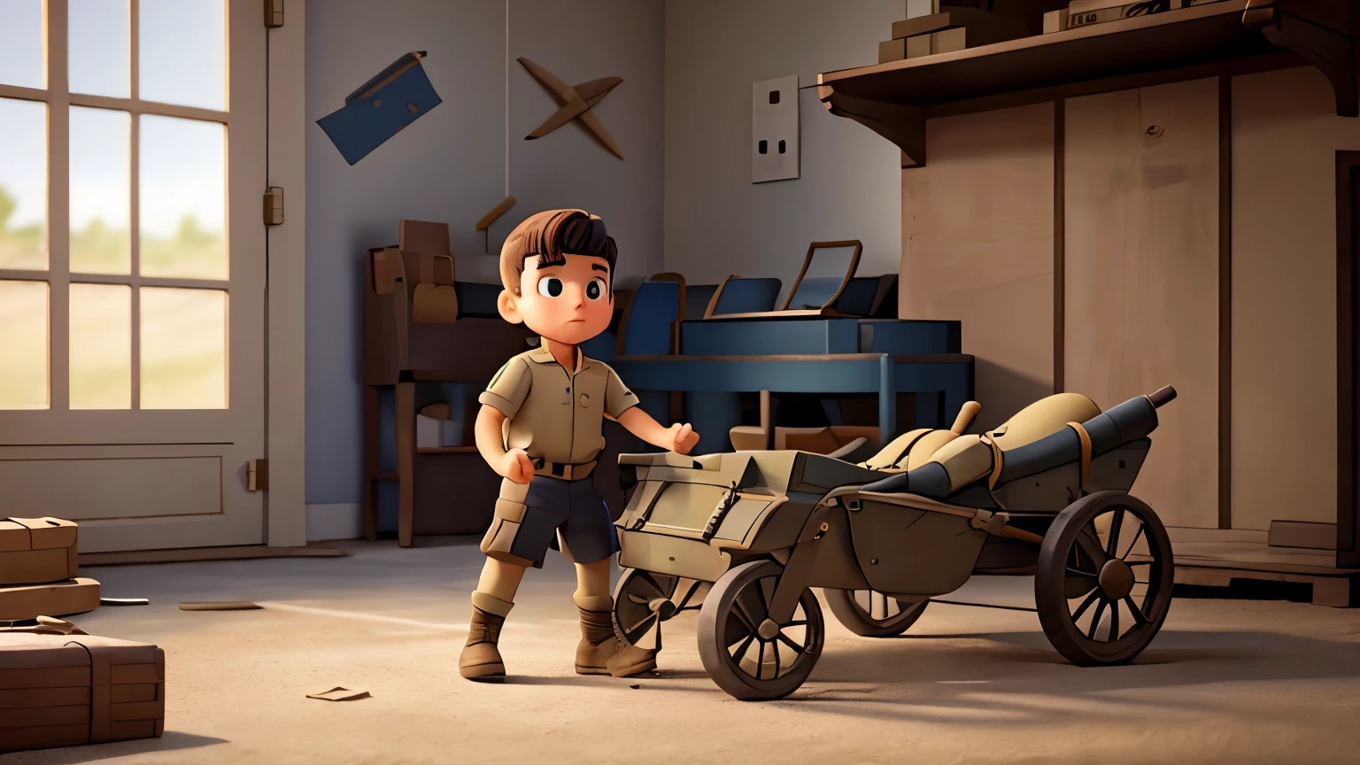 Explore Apollo's childhood and how his passion for the military developed. Include moments that shaped his determination.*
