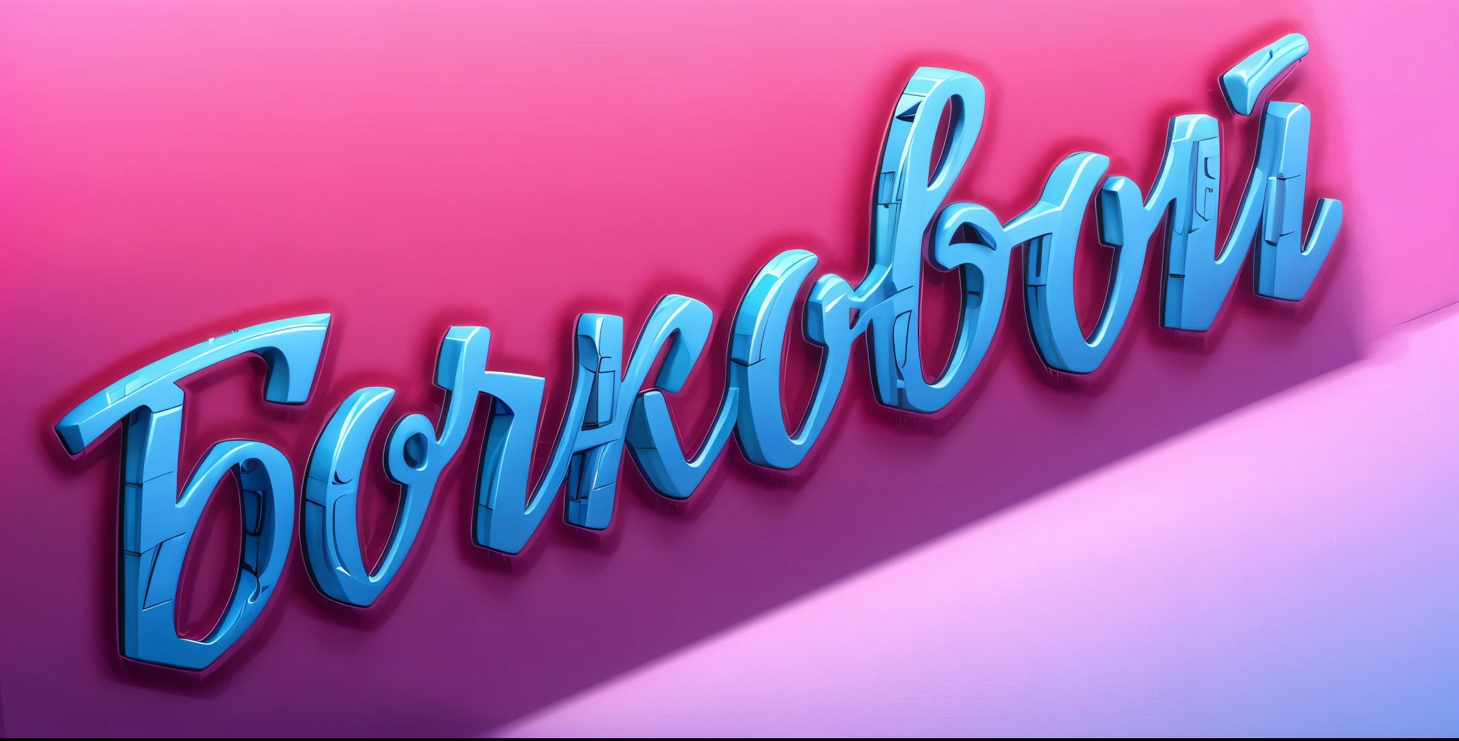 Cyberpunk lettering. Rendering of three-dimensional model of cyberpunk gadgets. High detail, complex relief, highlights, octane, masterpiece, pale pinkish lighting, bluish shadows. Simple background