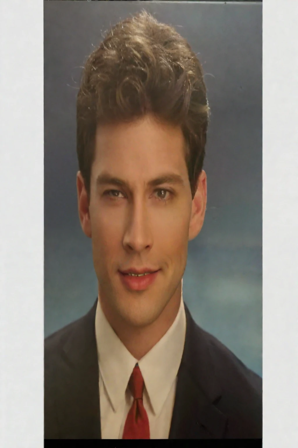 arafed image of a man in a suit and tie with a red tie, headshot profile picture, nate fakes, inspired by John Luke, high quality portrait, suit , perfect face, handsome and attractive, handsome stunning realistic, smirking deviously, professional profile picture, handsome male, portait photo profile picture, creepy uncanny valley, handsome attractive face realistic hollow face mask