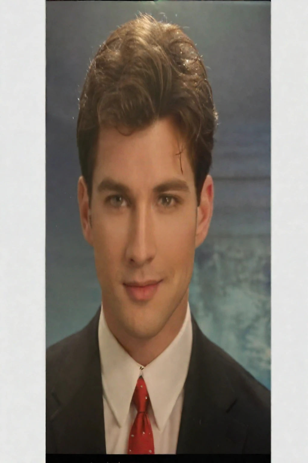 arafed image of a man in a suit and tie with a red tie, headshot profile picture, nate fakes, inspired by John Luke, high quality portrait, suit ， perfect face, handsome and attractive, handsome stunning realistic, smirking deviously, professional profile picture, handsome male, portait photo profile picture, creepy uncanny valley, handsome attractive face realistic hollow face mask