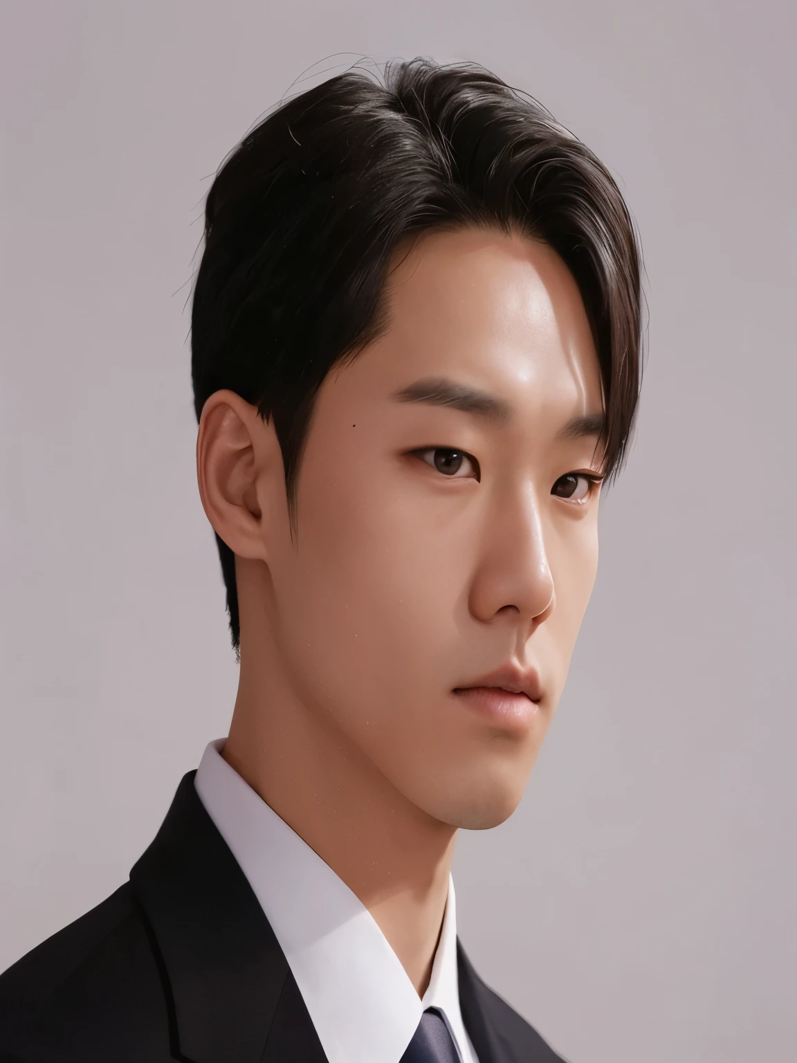 Asian man in suit and tie looking at camera, foto de perfil en la cabeza, yanjun chengt, kim doyoung, jinyoung shin, cai xukun, foto en la cabeza, hyung tae, 1 / 4 tiro en la cabeza, prominent jaw, actor, shin jeongho, 1 / 2 tiros en la cabeza, foto en la cabezagraph, hombre surcoreano, fotos oficiales