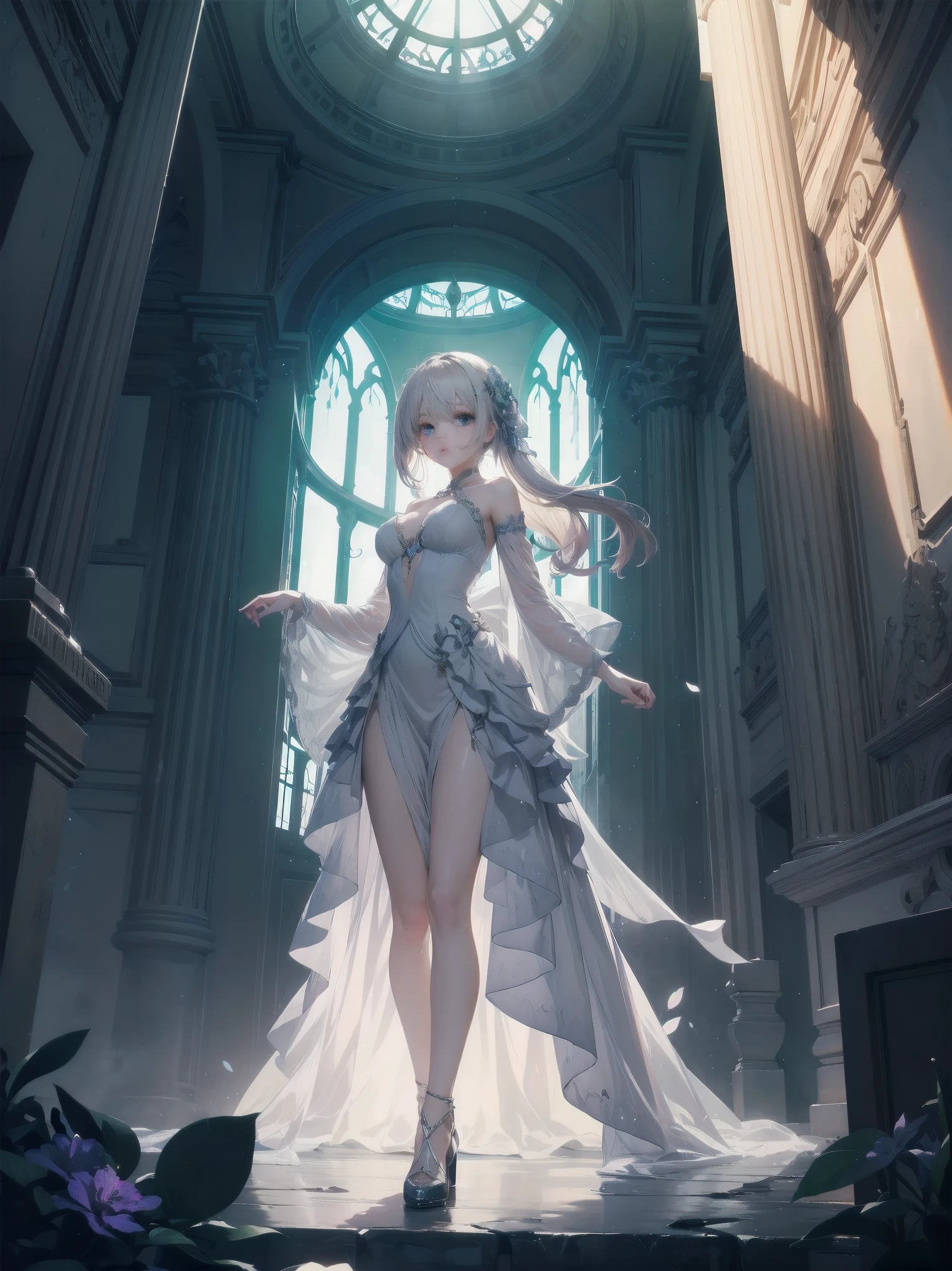 Characters are transparent, clear the human body, leave only clothes, dresses, no human body, inside of clothes, clothing model, no human body, no head, no face, no hands, no legs, no living things, prominent clothing, dynamic pose