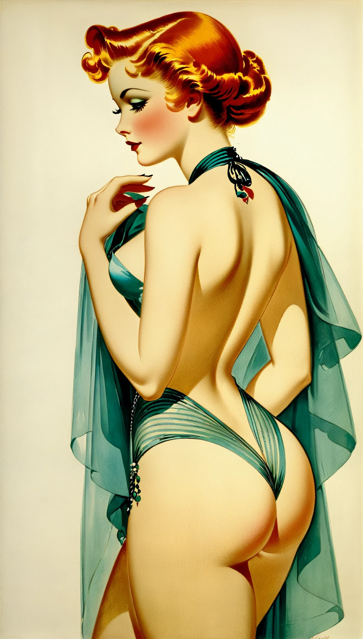 by Alberto Vargas a women,in 1840’s