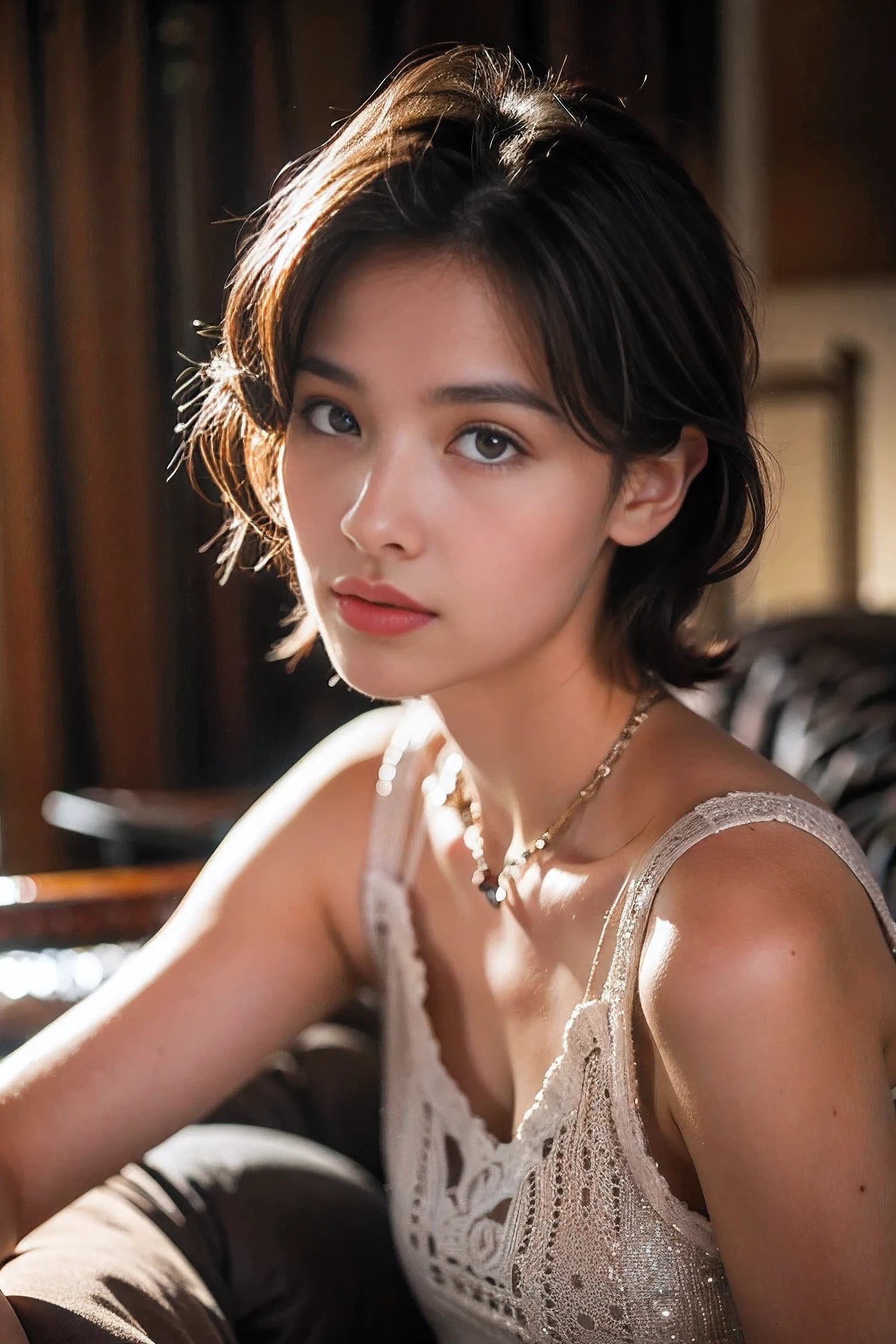 Realistic photography, 8k ,Handsome tomboy