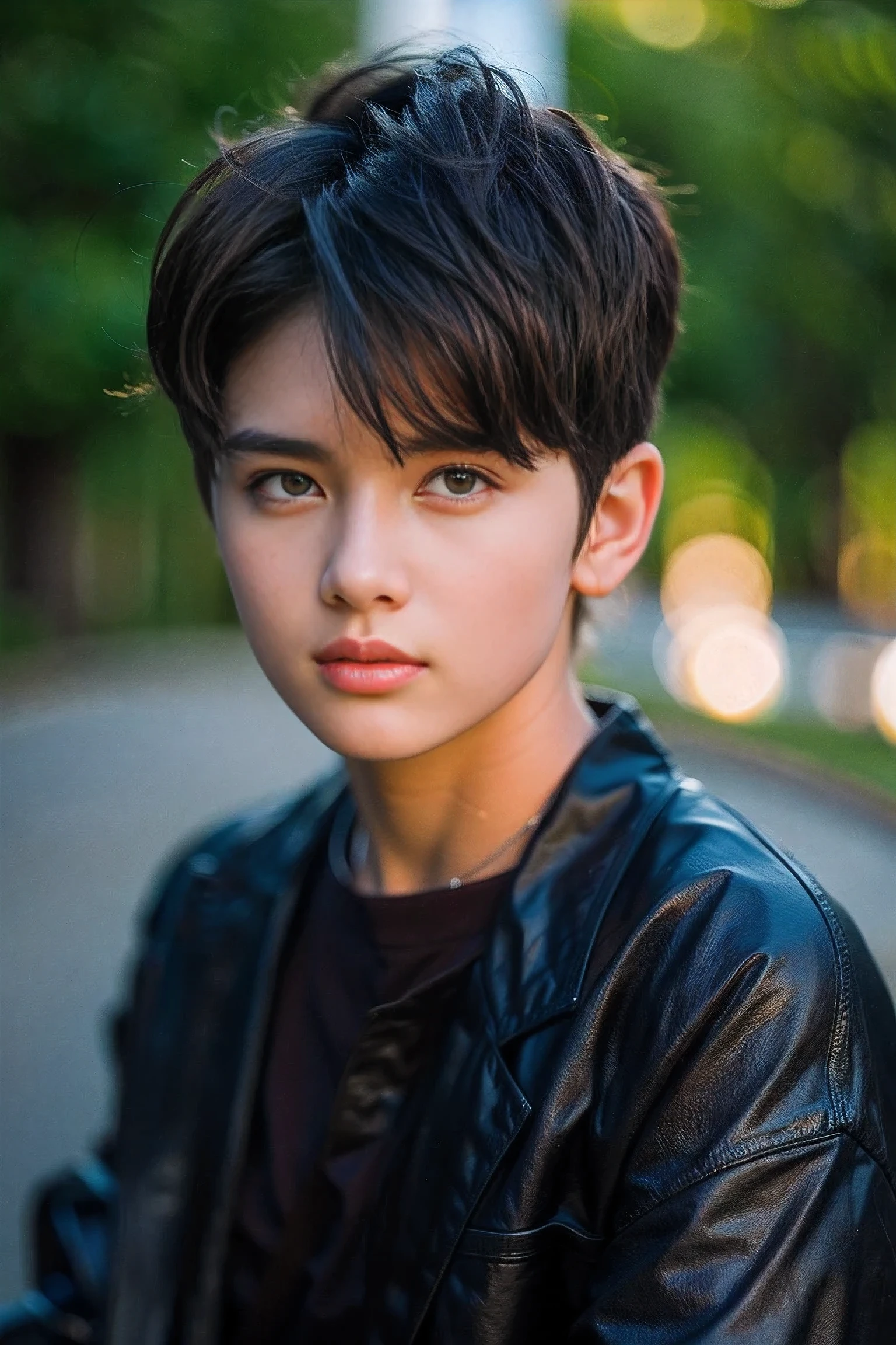 Realistic photography, 8k ,Handsome tomboy