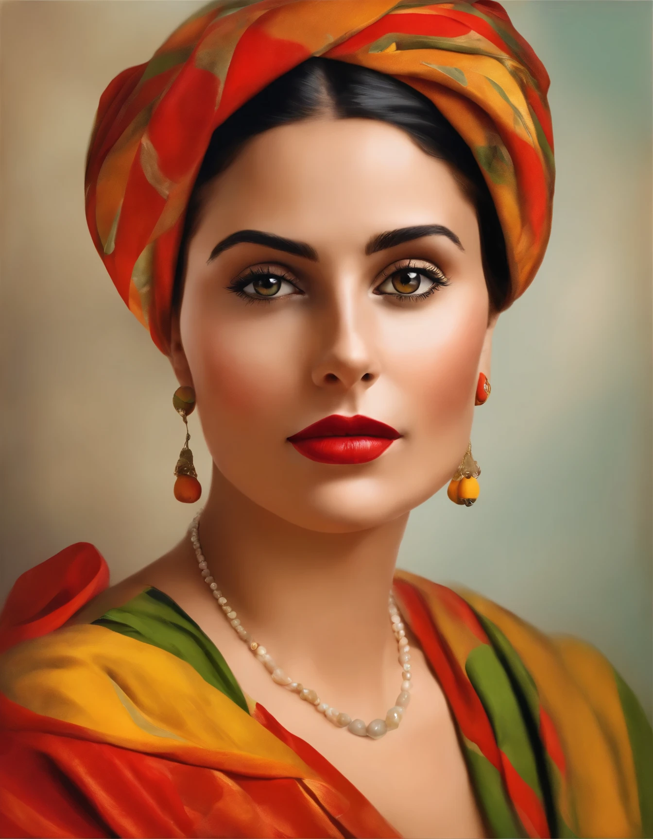 retrato al (estilo de Matisse) of a latin woman with a serene expression, utilizando colores vibrantes y formas simplificada, fragmented into 3 frames with a ratio of 3:4, ultra detallado, best quality, 16k, 32k, ultrarealista, ultra detallado