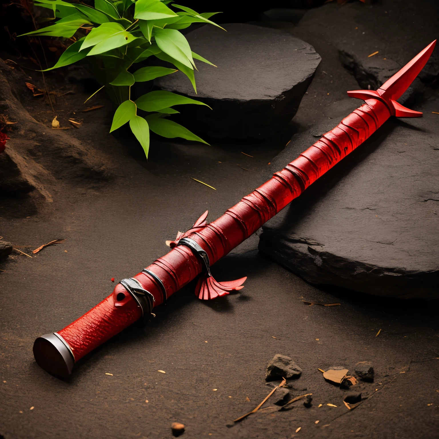 Axolotl holding red sword