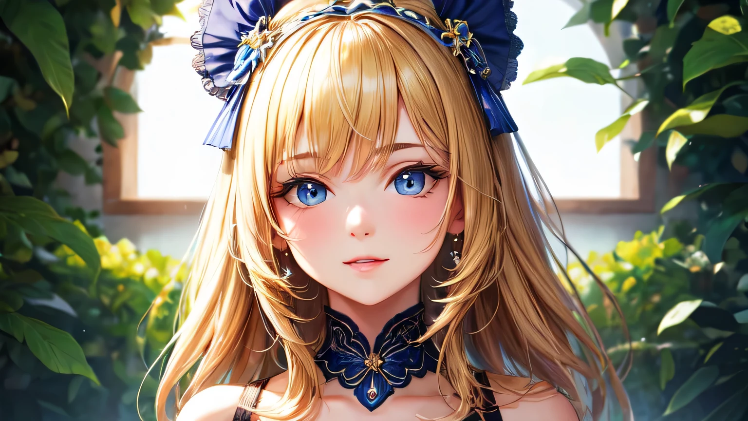 ((best quality)), ((masterpiece)), (detailed), perfect face, blonde hair,cute,feminime