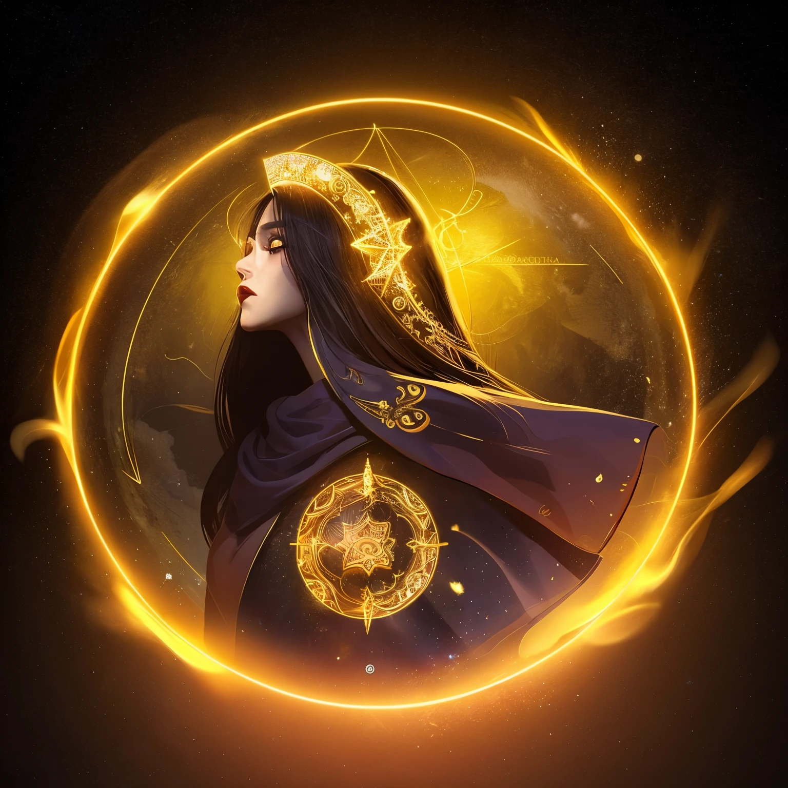 round design,Astrolabe,golden ratio,Random strong contrast,myth,perfect face,magic lamp,Horological elements,desire,fantasy,flight related,cosmic elements,Design a logo,Vector illustration