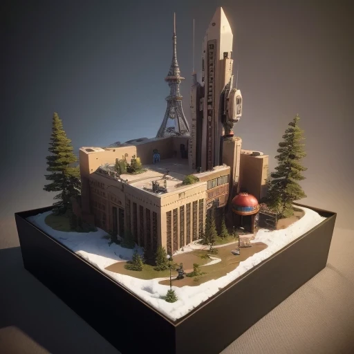 3598年Mars realistic model, (split ends, original photo, best quality, masterpiece:1.4),Steampunk Cyberpunk 6820 City,(CyberpunkMars light:1.3), Mars (related to land),(in a small nature box:1.3),Isometric, small nature, landscape on foundation,landscape,