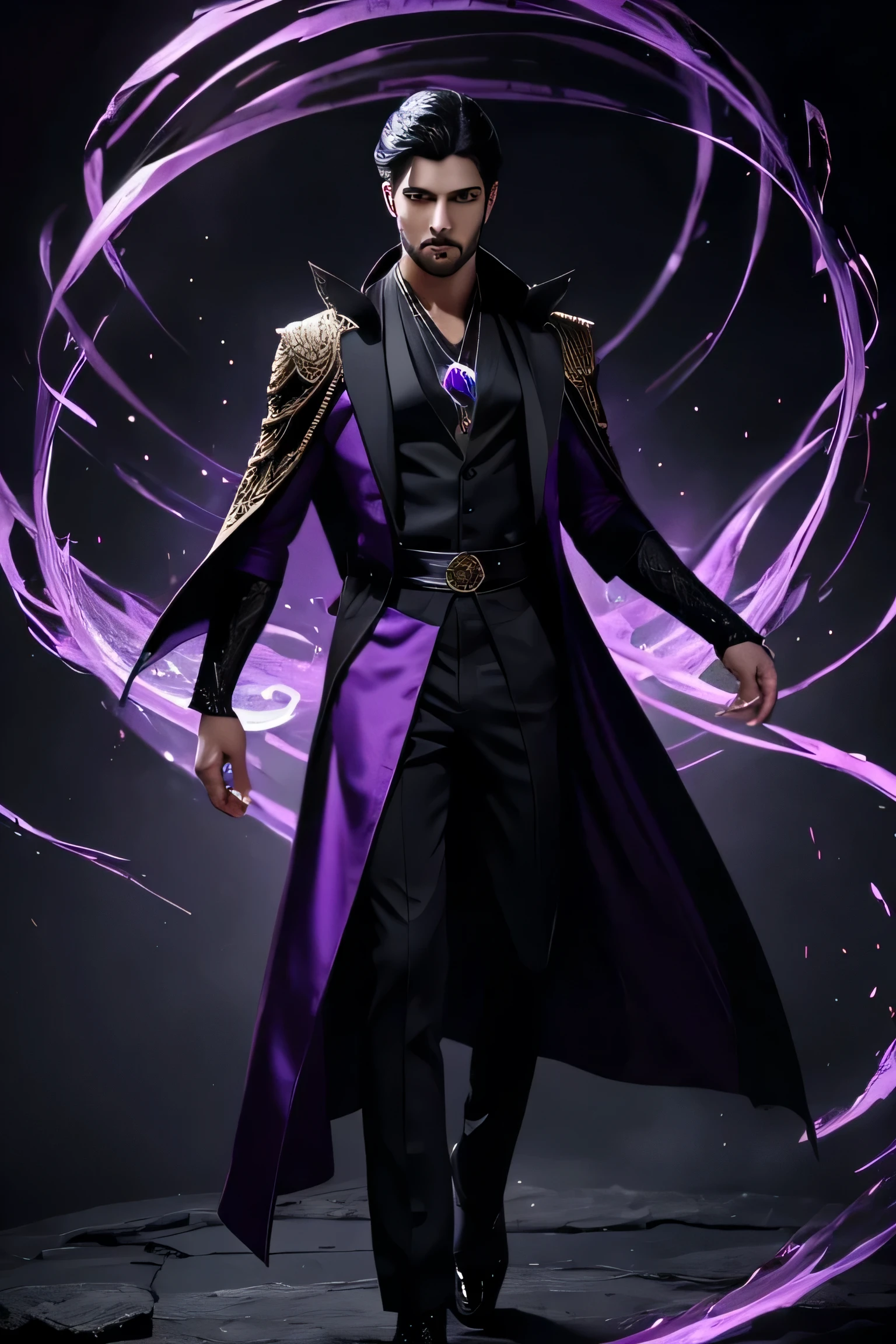 Glowing Purple Gemstone