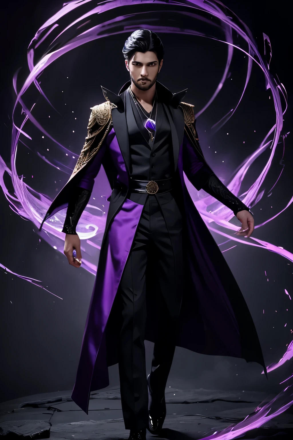 Glowing Purple Gemstone