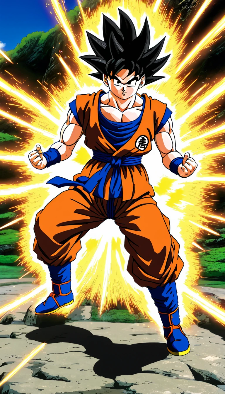 SonGoku in action from Dragonball