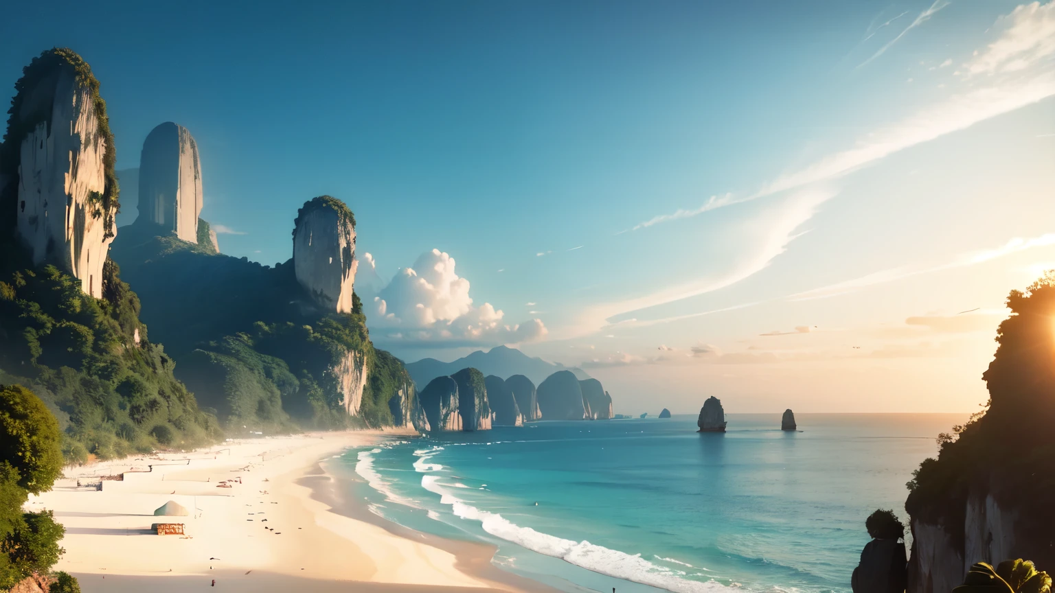 view of the beautiful sea in Thailand