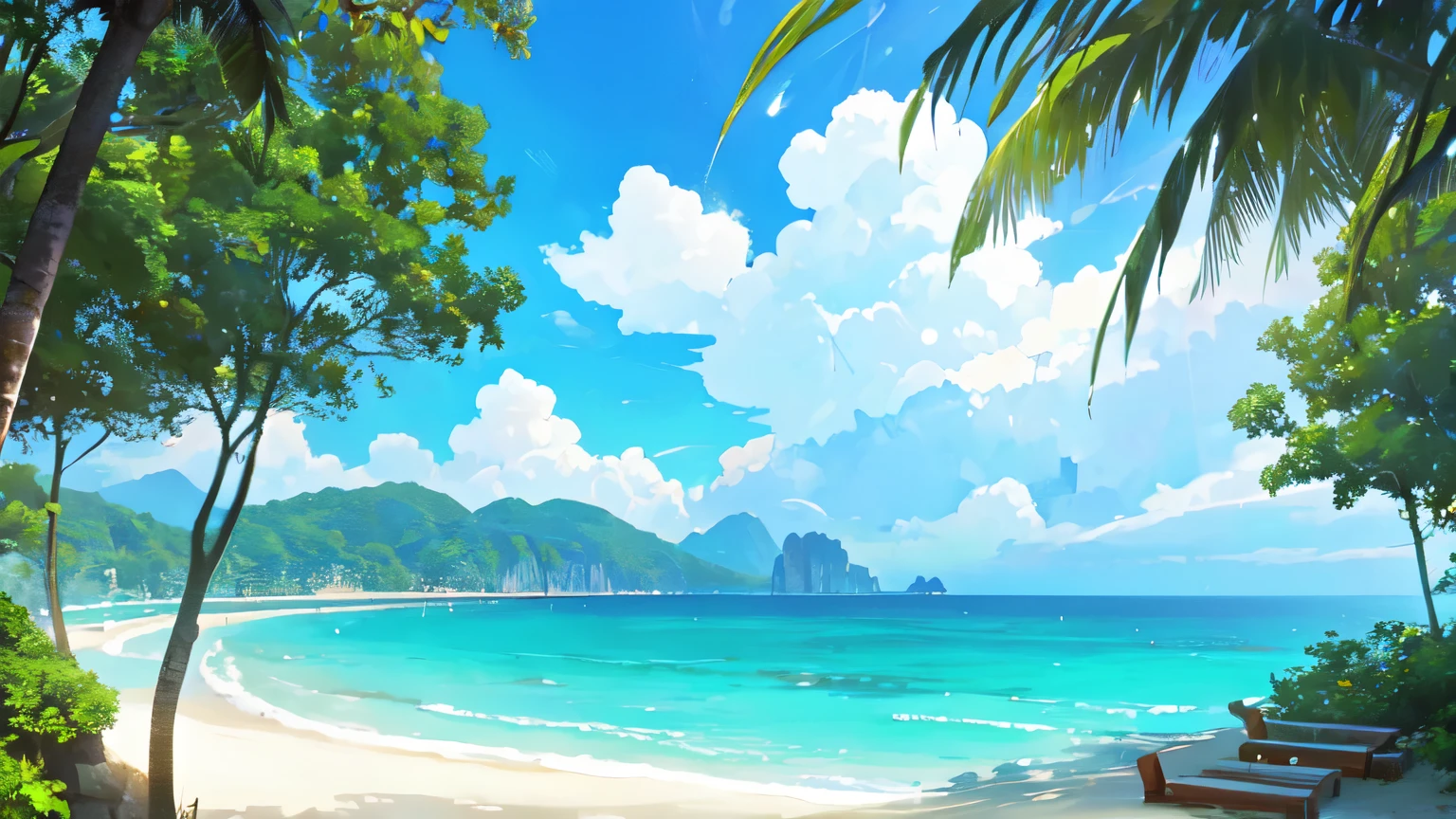 view of the beautiful sea in Thailand