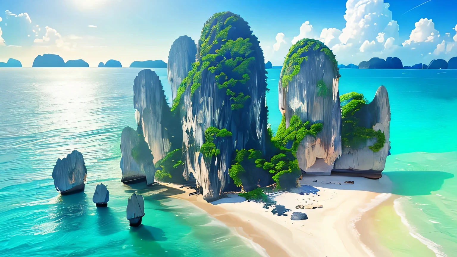 Beautiful sea scenery of Thailand