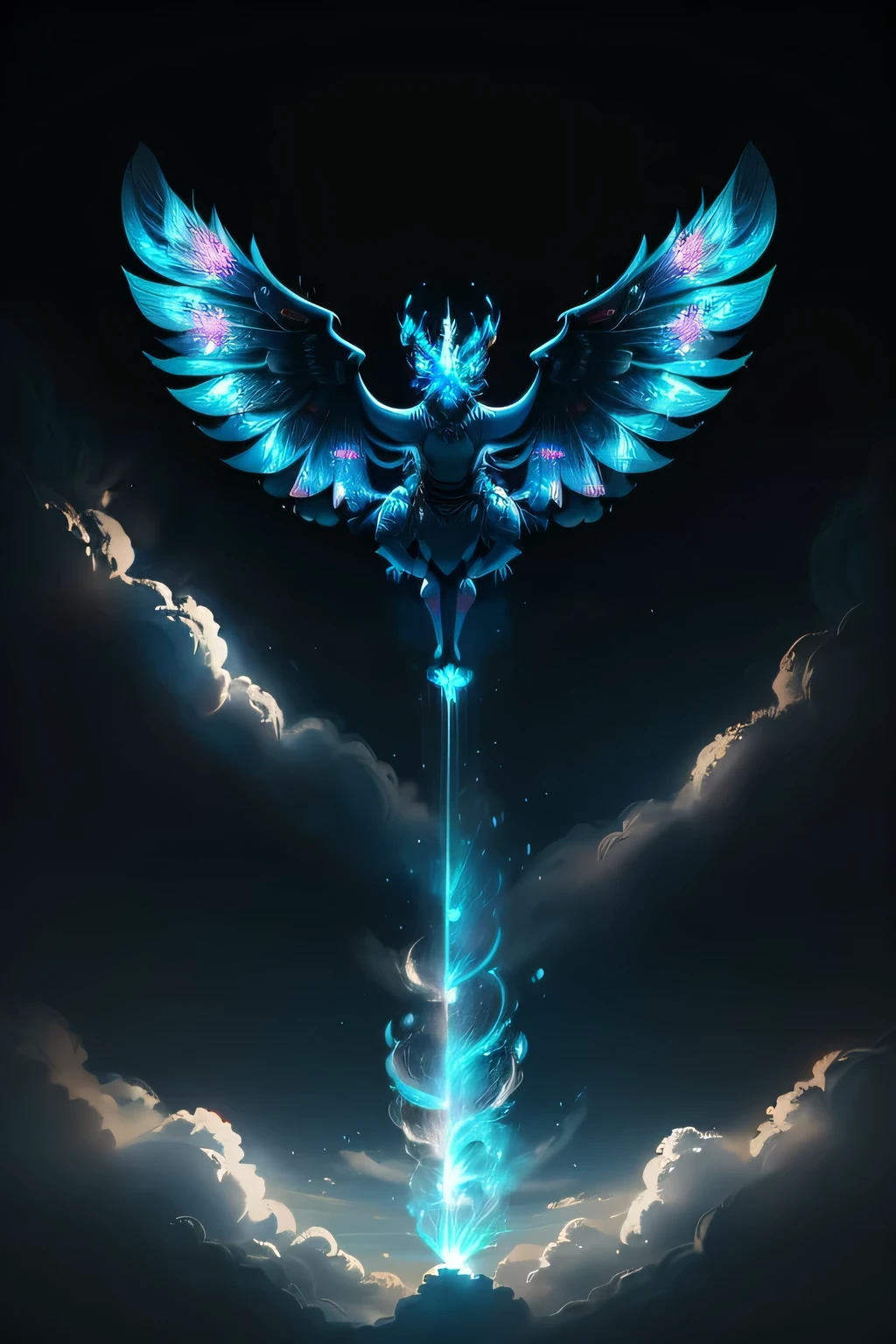 Picture a majestic Kirin soaring through the sky, its opulent horns shimmering with intense brilliance as it flies. The sunlight cascades off its polished hide, creating a dazzling aura around its regal form. With each flap of its enormous wings, a gust of wind carries the scent of fresh jasmine, filling the air with a sense of renewal and positivity. The Kirin's eyes gleam with wisdom and ancient power, as it gracefully navigates through the clouds with an effortless elegance that leaves all who bear witness in awe.
This 4K 16:9 image presents an intricately detailed depiction of the Kir