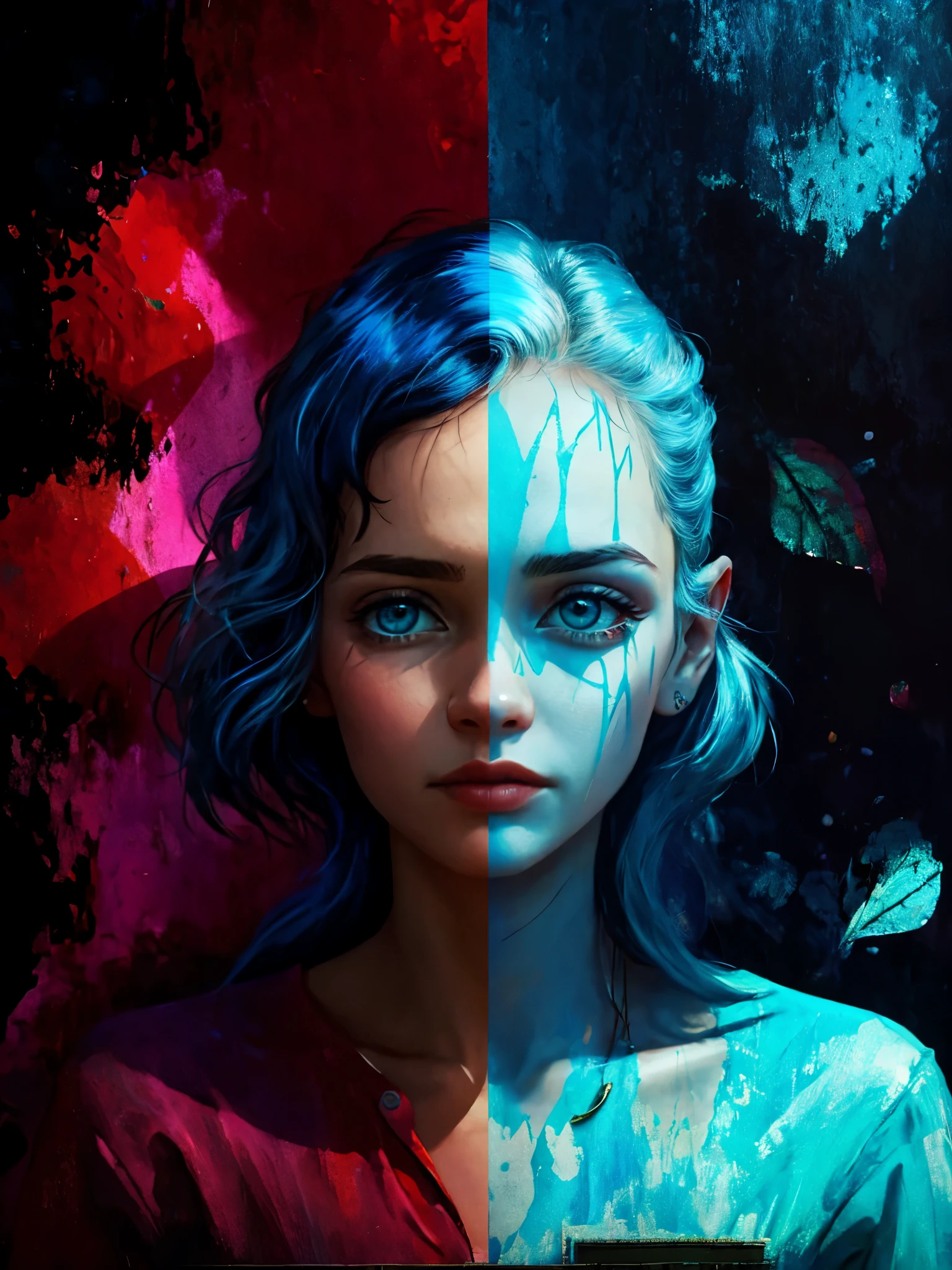 (Mejor calidad: 1.4), (Obra maestra: 1.2), detallado, complejo, high resolution, colores iridiscentes, Una joven hermosa , encantadora y fascinante en una burbuja con colores tornasolados, con adornos de estrellas, combinan los mejores aspectos forma humana y el encanto inocente de un precoz. , scales, alas, blue, textura, complejo, gorgeous, 3D, highly Detallado, Estilo decorativo, Tim Burton, Dale Chihuly, Bruce Zheng, Cyril Rolando, h. R. giger $el plastico$ Grid: Estilo real de Lenoid Afremov, wet, fuego 32k