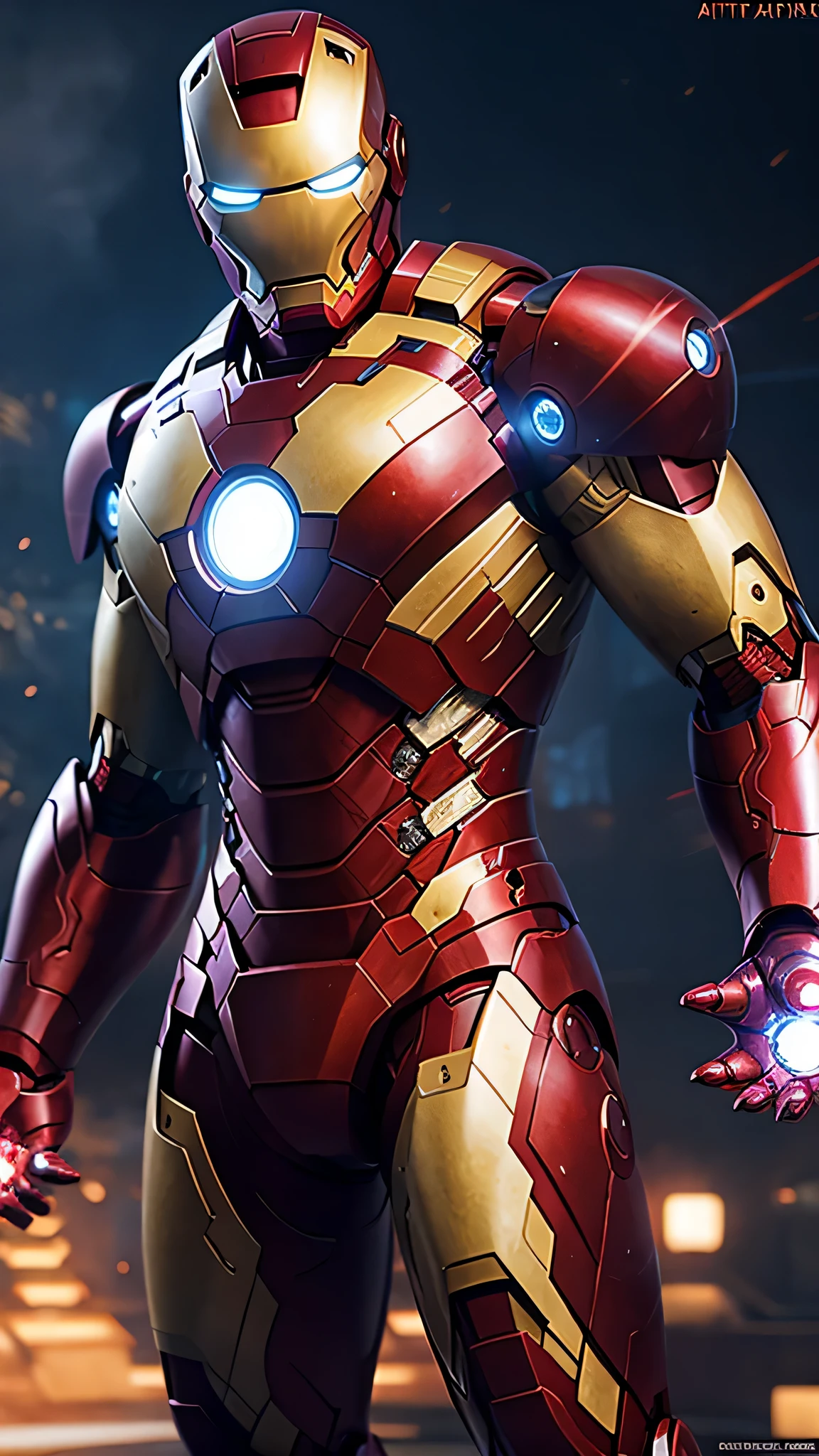 iron Man与反派蛮王(Mandarin Hotel)final duel scene,iron Man,realistically, Dynamic lights, panoramic, (Extremely detailed CG unified 8k wallpaper), Artstation 上的Hot topic, CG society'Hot topic, high detail, sharp focus, dramatic, lifelike
