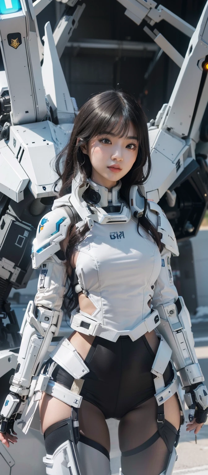 arafed woman beautiful asian girl, ig model | artgerm, asian girl, black haired girl wearing hoodie, korean girl(Best Quality, 8k, 32k, Masterpiece, UHD:1.3), (Photo of Attractive Japanese Woman), (long wavy hair), Abs, Perfect Body,big breasts, Ultra Detailed Face, Detailed Lips, Fine Eyes, double eyelids, , jaw-dropping beauty, girl in mecha cyber armor, ferra white mecha, female mecha, mechanized valkyrie girl, beutiful white girl cyborg, armor girl, clothed in sci-fi military armor, scifi woman, in white futuristic armor, gorgeous female paladin, mechanized soldier girl