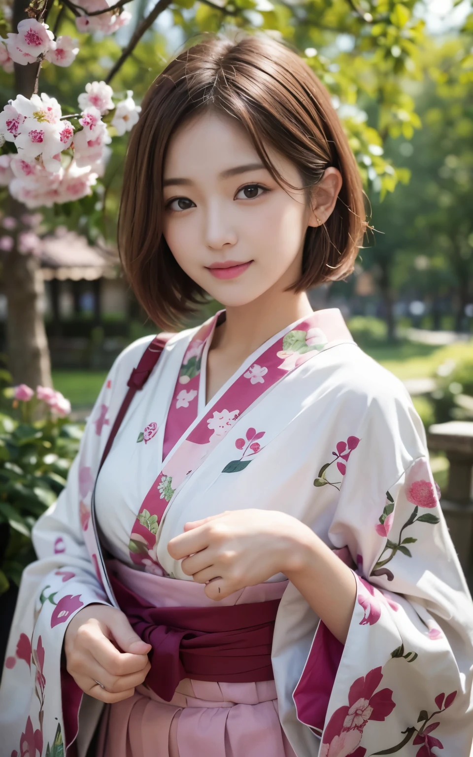 cute 21 year old japanese、super detail face、pay attention to details、double eyelid、beautiful thin nose、sharp focus:1.2、Beautiful woman:1.4、(light brown hair,short hair、),pure white skin、highest quality、masterpiece、ultra high resolution、(Photoreal:1.4)、Highly detailed and professional lighting、nice smile、