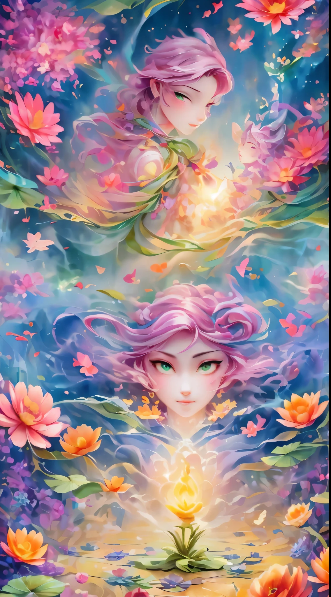official art,unity 8k wallpaper,Super detailed,Beauty and Aestheticasterpiece,best quality,(tangled,mandala,tangled,entangled),(Fractal art:1.3),1 girl,pink hair,green eyes,The content is very detailed,Dynamic angle,cow boy shooting,Chaos in its most beautiful form,elegant,brutalist design,Bright colors,,James Jean,Robbie Devi Antonio,Ross Tran,French bacon,Michael Mraz,Adrian Genius,Petra Cortright,Gerhard Richter,Takato Yamamoto,Ashley Wood,Atmospheric,notes of ecstasy,Streaming notes are visible