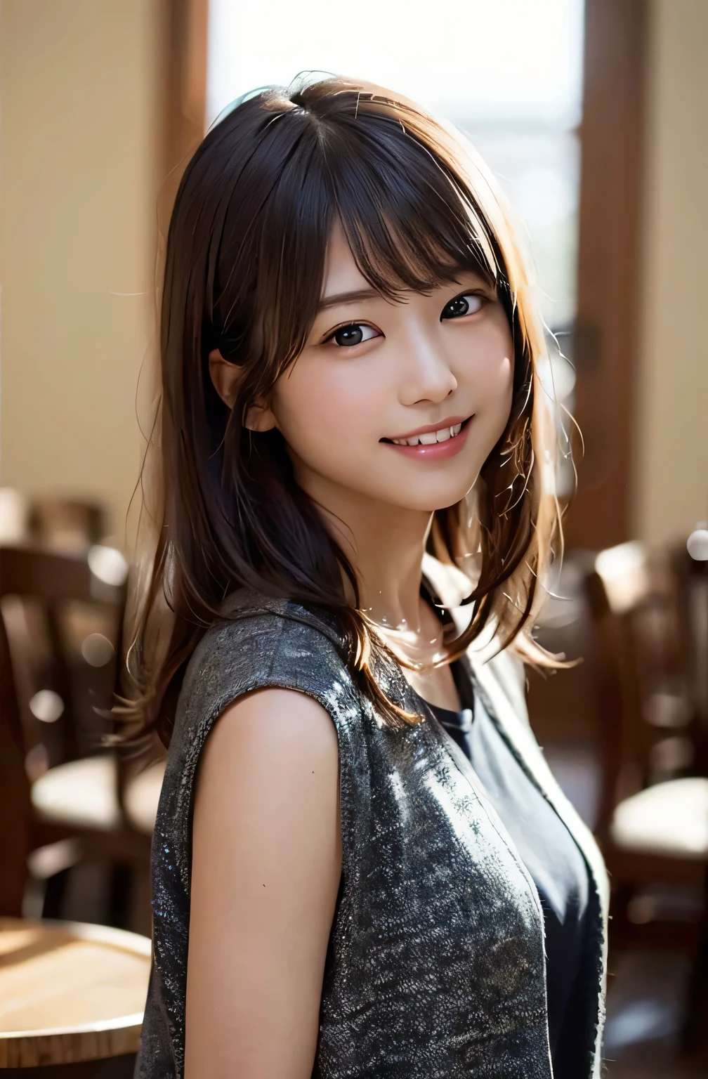 professional lighting,(Photoreal:1.4), (Top image quality:1.0), (超A high resolution:1.0), 8k, Raw photography, (masterpiece:0.2), (face to face with the children_v1:0.5)、(最高quality Detail:1.2)、realistic、8k UHD、High resolution、(1 girl:1.2)、超become familiar withな、High quality textures、intricate details、become familiar with、Very become familiar with CG、High quality shadows、become familiar with 美しく繊細な顔、Beautiful and delicate eyes of a 17 year old、(symmetrical eyes:1.2),Depth of written boundary、ray tracing,1 girl,17 year old Japanese girl, (natural smile:1.4),cute, thin, Portrait of a beautiful 17 year old Japanese woman, elegant and delicate hair, and a gentle expression.、soft light on a spring afternoon、adds tranquility to the scene. Rendered in a realistic style with great attention to detail, magic hour, (realistic:1.3), finely, quality, (table top:1.2), (realistic:1.2), (最高quality), (複雑なbecome familiar with), dramatic, ray tracing, photograph,summer